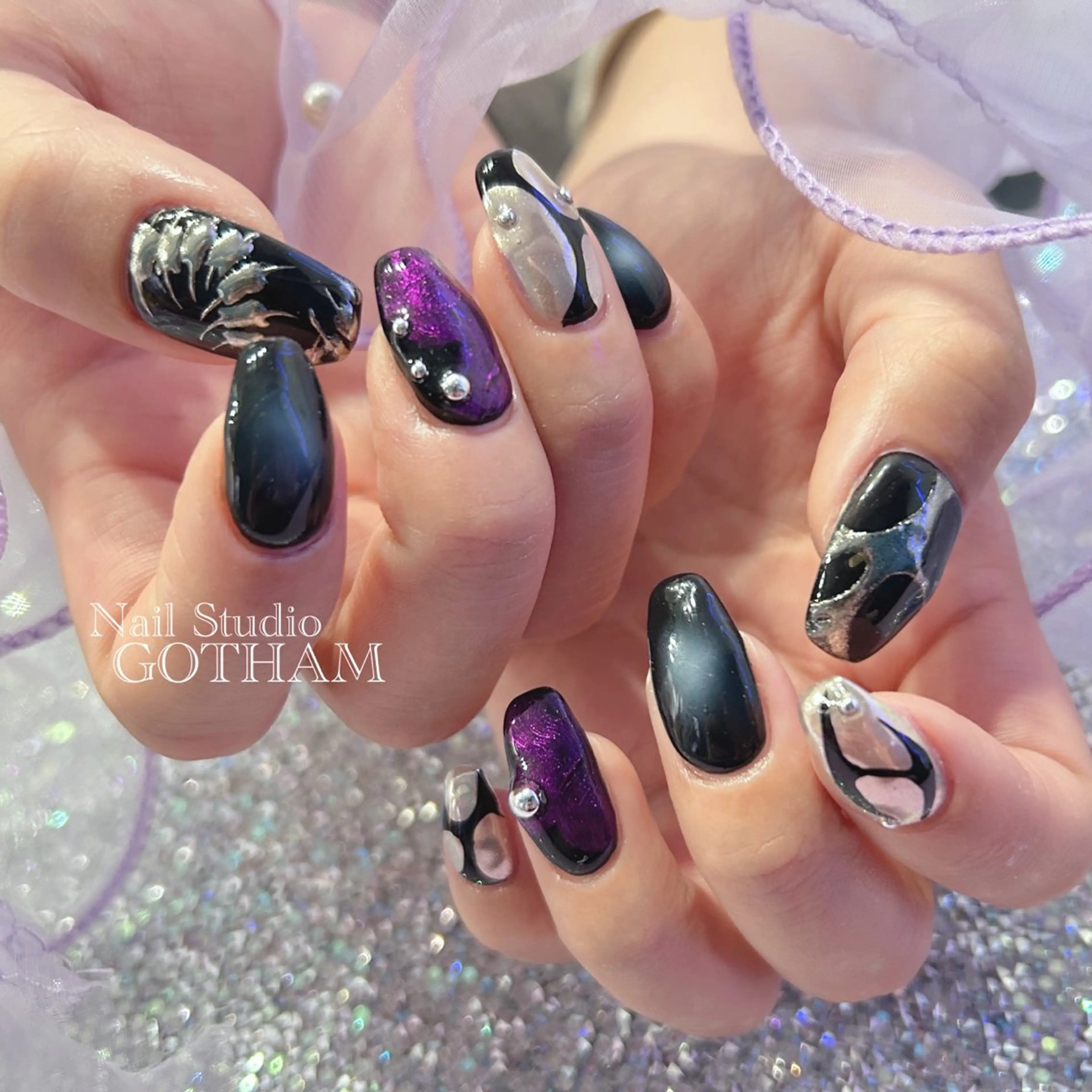 ネイル ハンドネイル Nail Studio GOTHAM所属・高円寺駅からすぐ🌈 ネイルGOTHAMのネイルデザイン