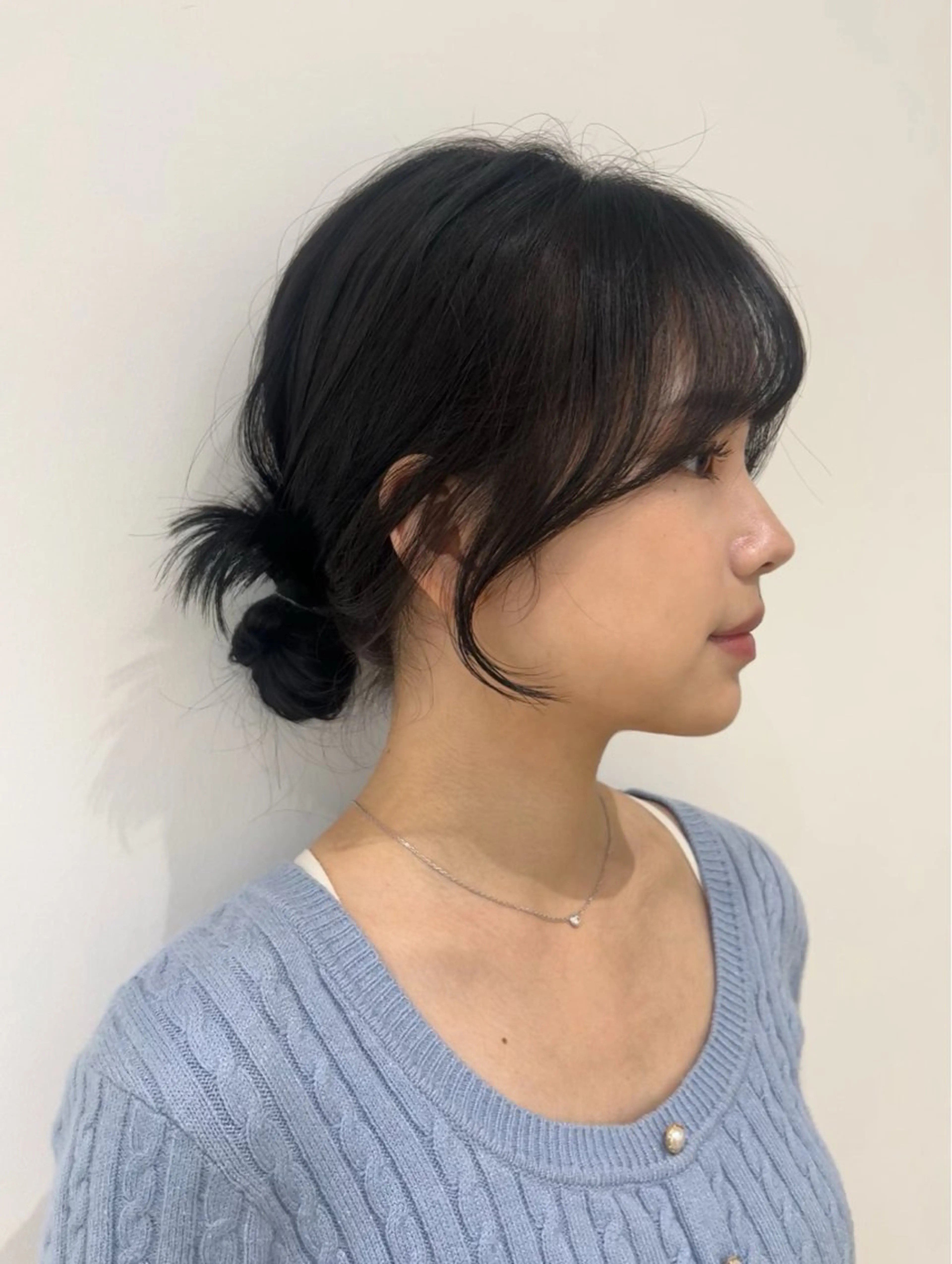 ロング おくれ毛 吉田 夢のヘアスタイル