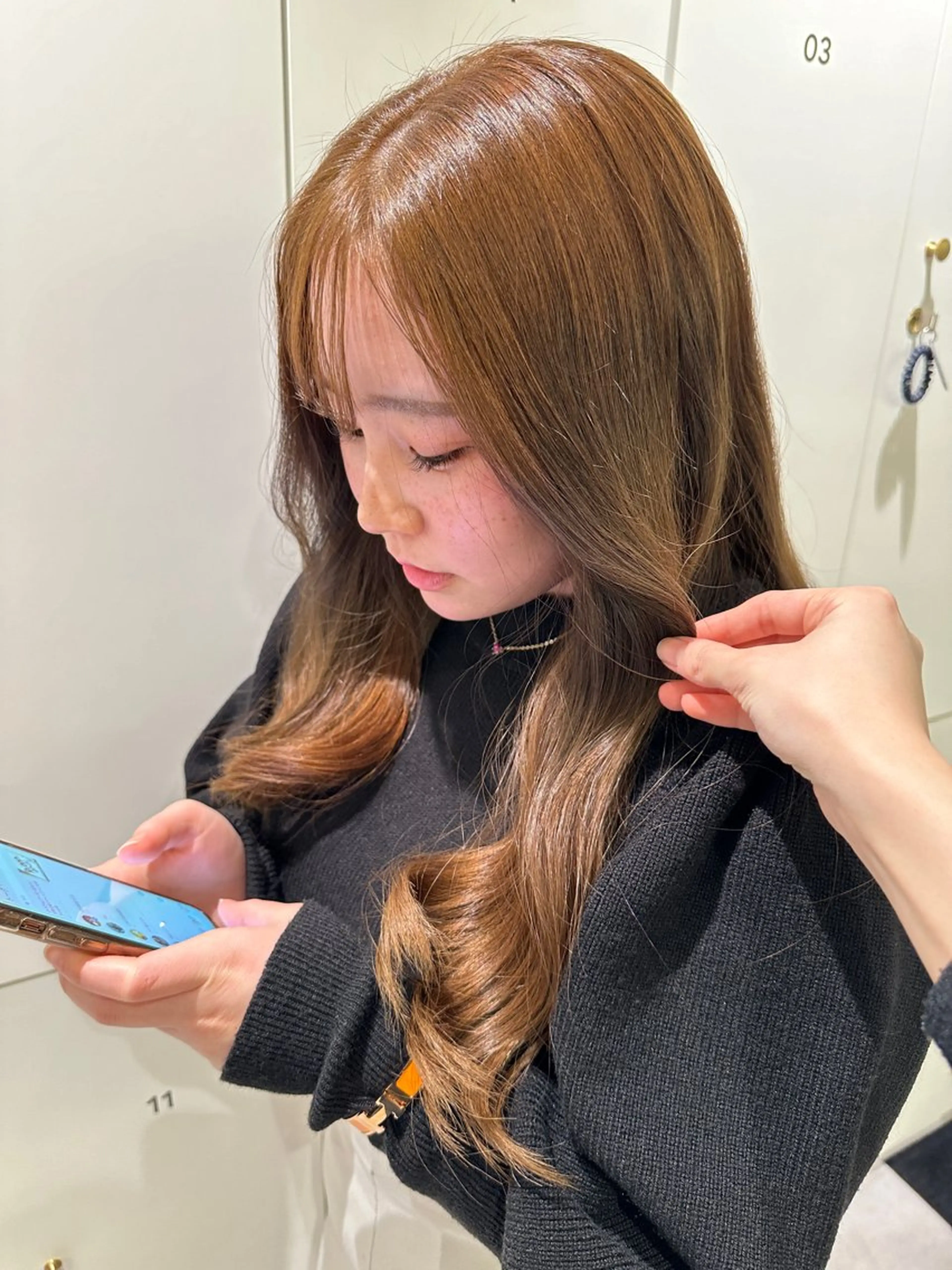 ロング カラー ブリーチ ブリーチなしカラー 切りっぱなし/髪質 改善矯正/さやか🫧のヘアスタイル