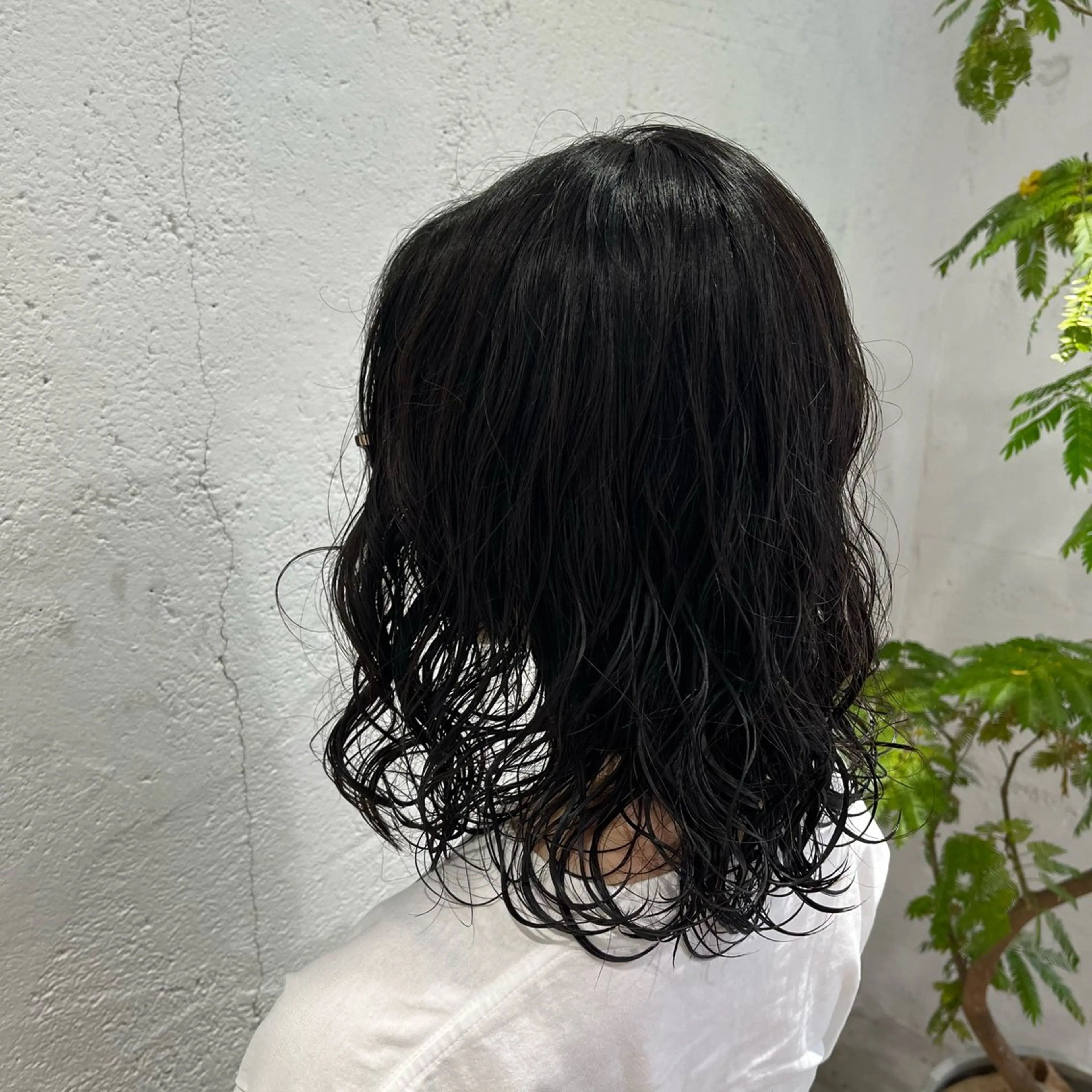 セミロング パーマ パーマ 𝐀𝐲𝐚𝐤𝐚 /艶髪/ストレートのヘアスタイル