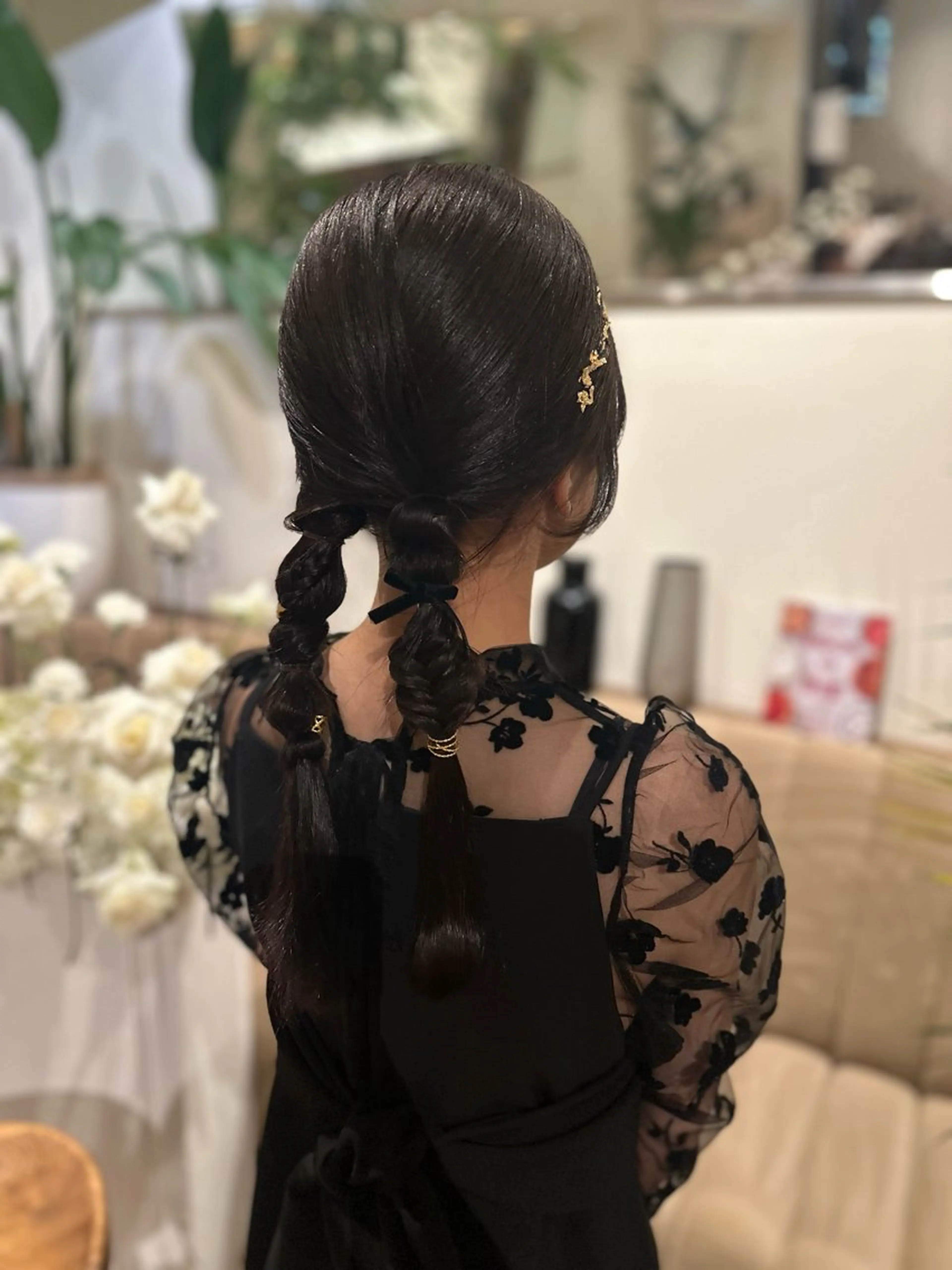 ヘアアレンジ ヘアセット ubu share salon所属・鈴村緋女/ヘアセット /耳ツボジュエリーのヘアスタイル