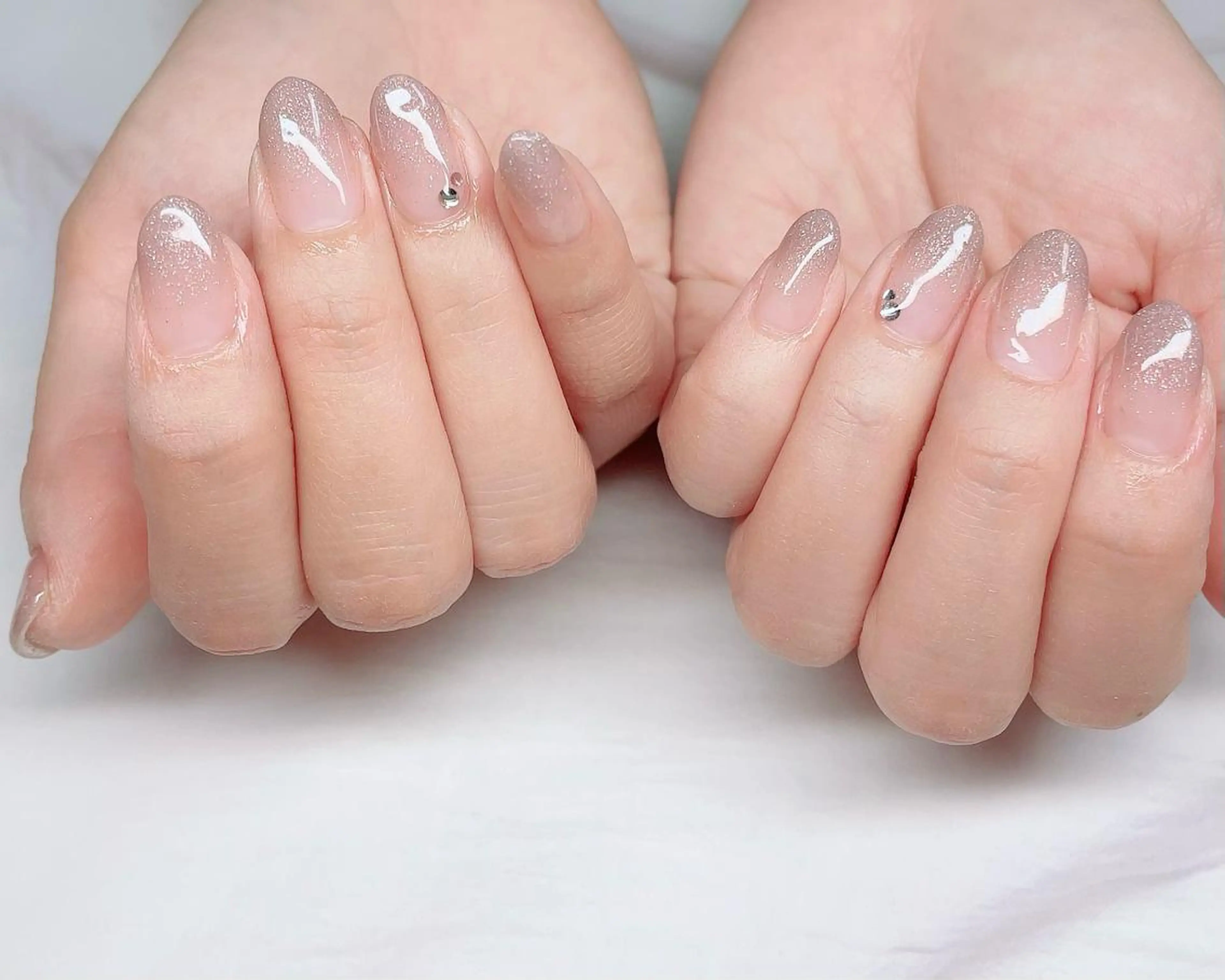 ショート ネイル ストーンネイル NailbyN所属・Nail_by N1のネイルデザイン