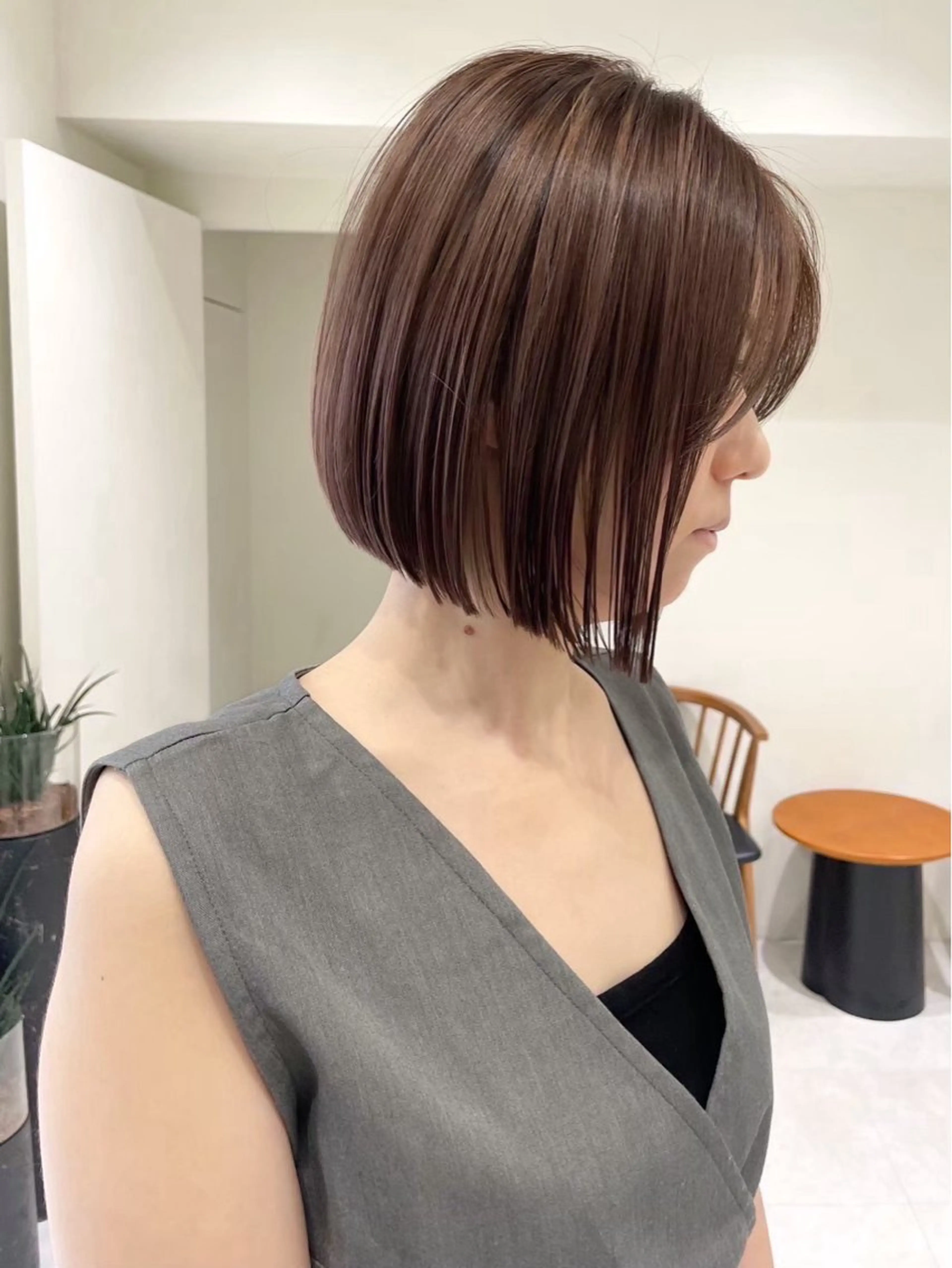 ショート カラー カット ヘアカラー トリートメント Amaretto かなのヘアスタイル