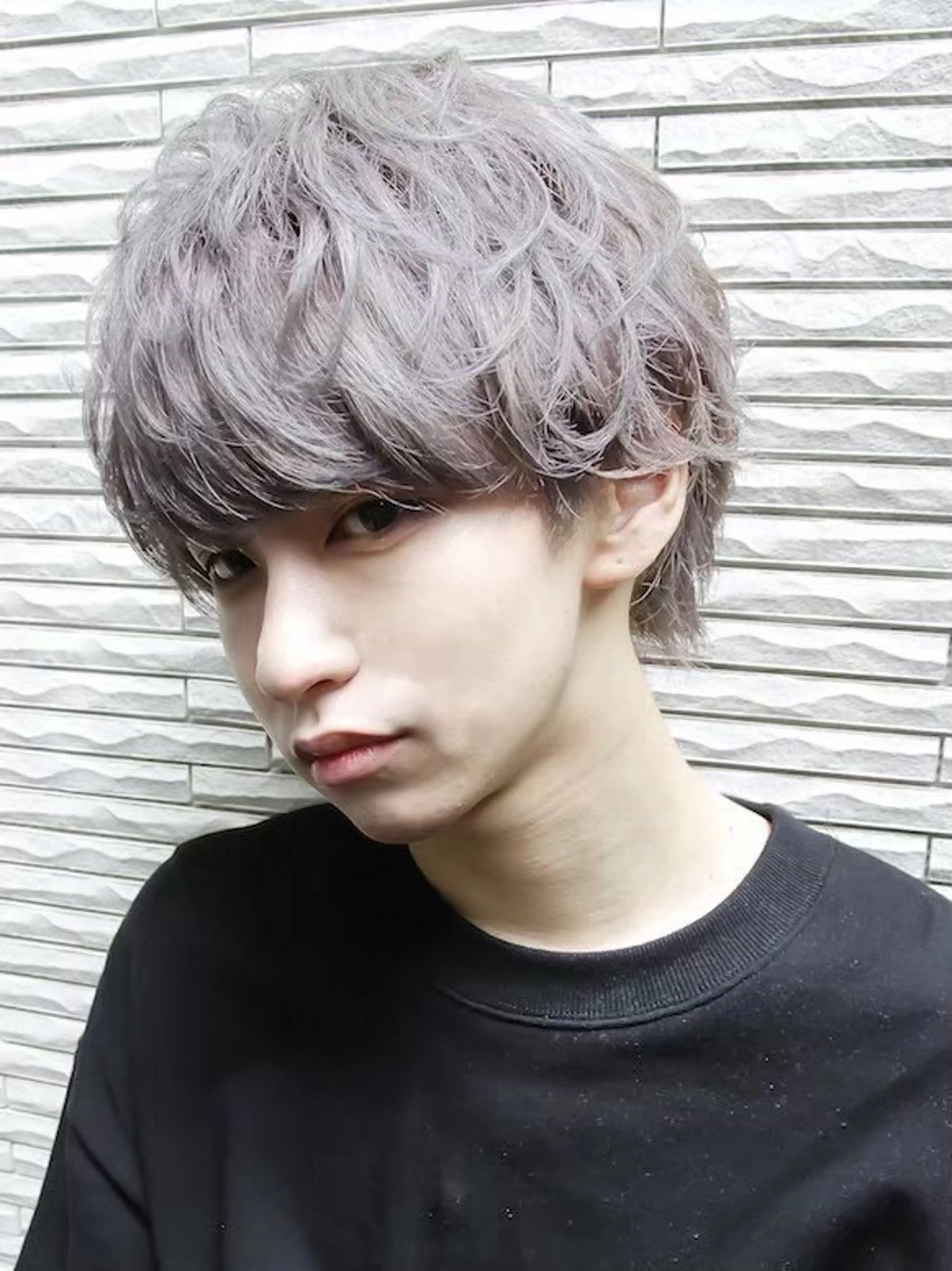 メンズ アイブロウ マッシュ 下まつげパーマモデル Mayuのヘアスタイル