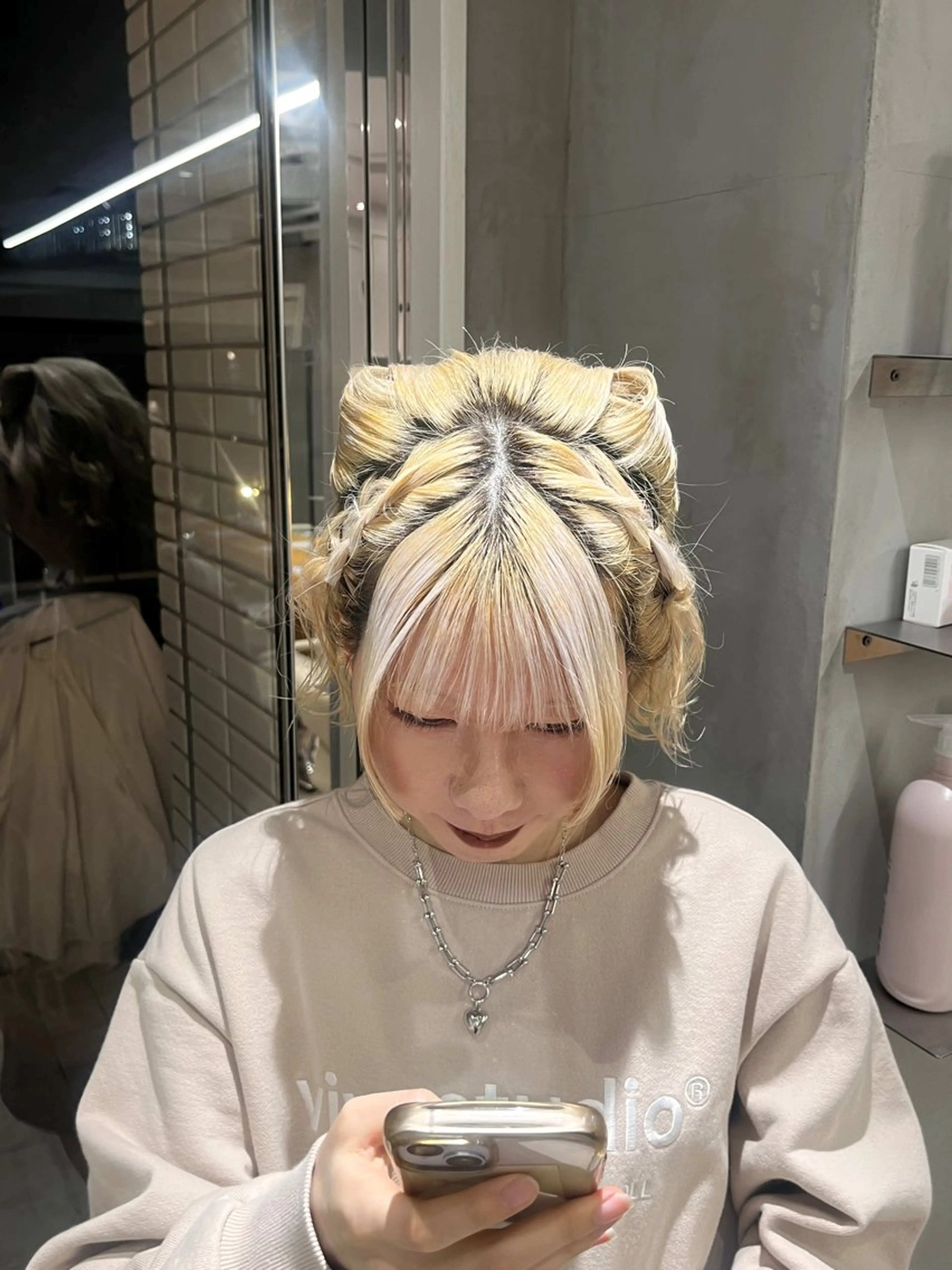 ショート ヘアセット 透明感カラー🪽 ゆうかのヘアスタイル