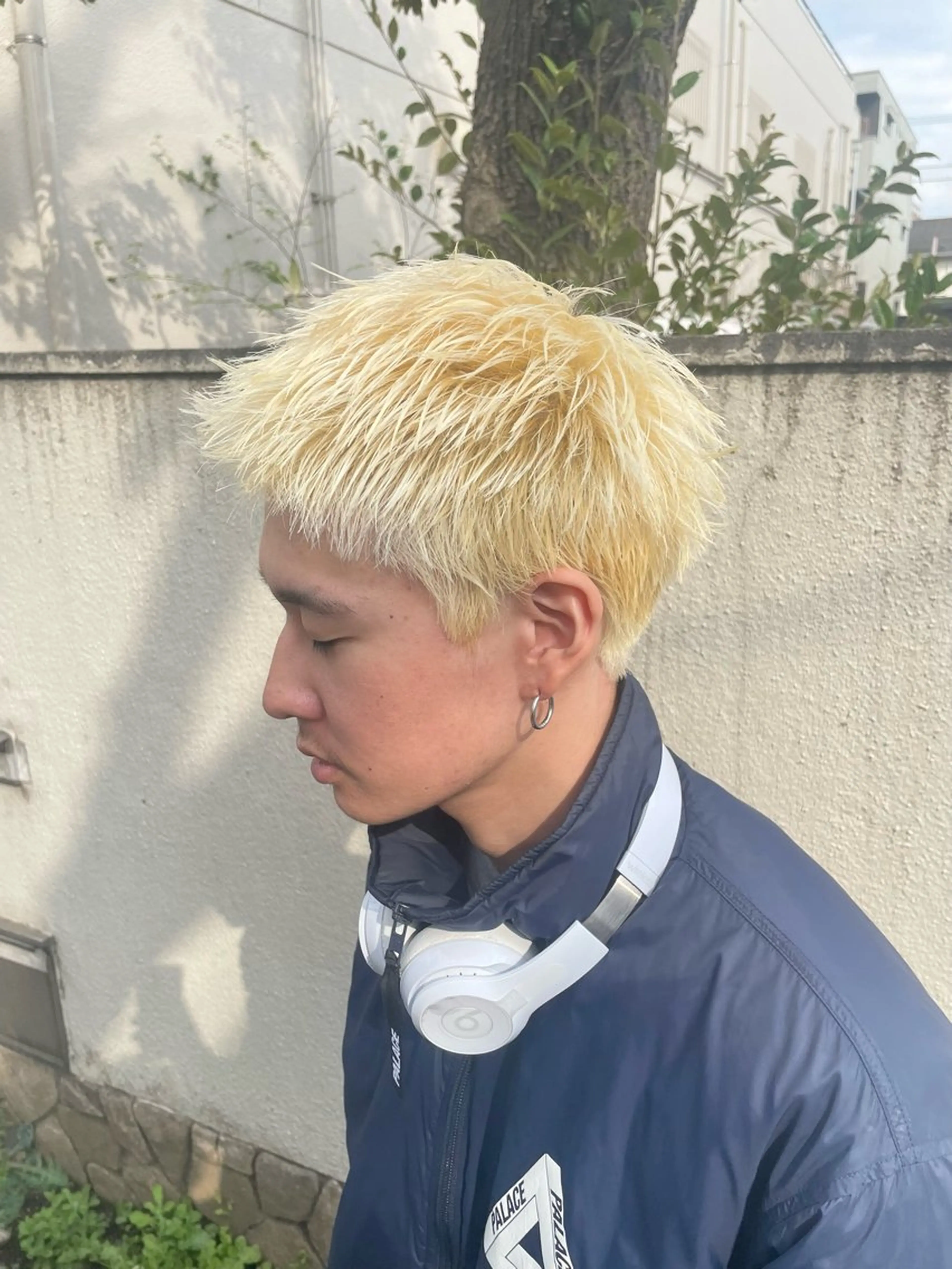 ショート メンズ カット ヘアカラー メンズパーマ特化 ふうきのヘアスタイル