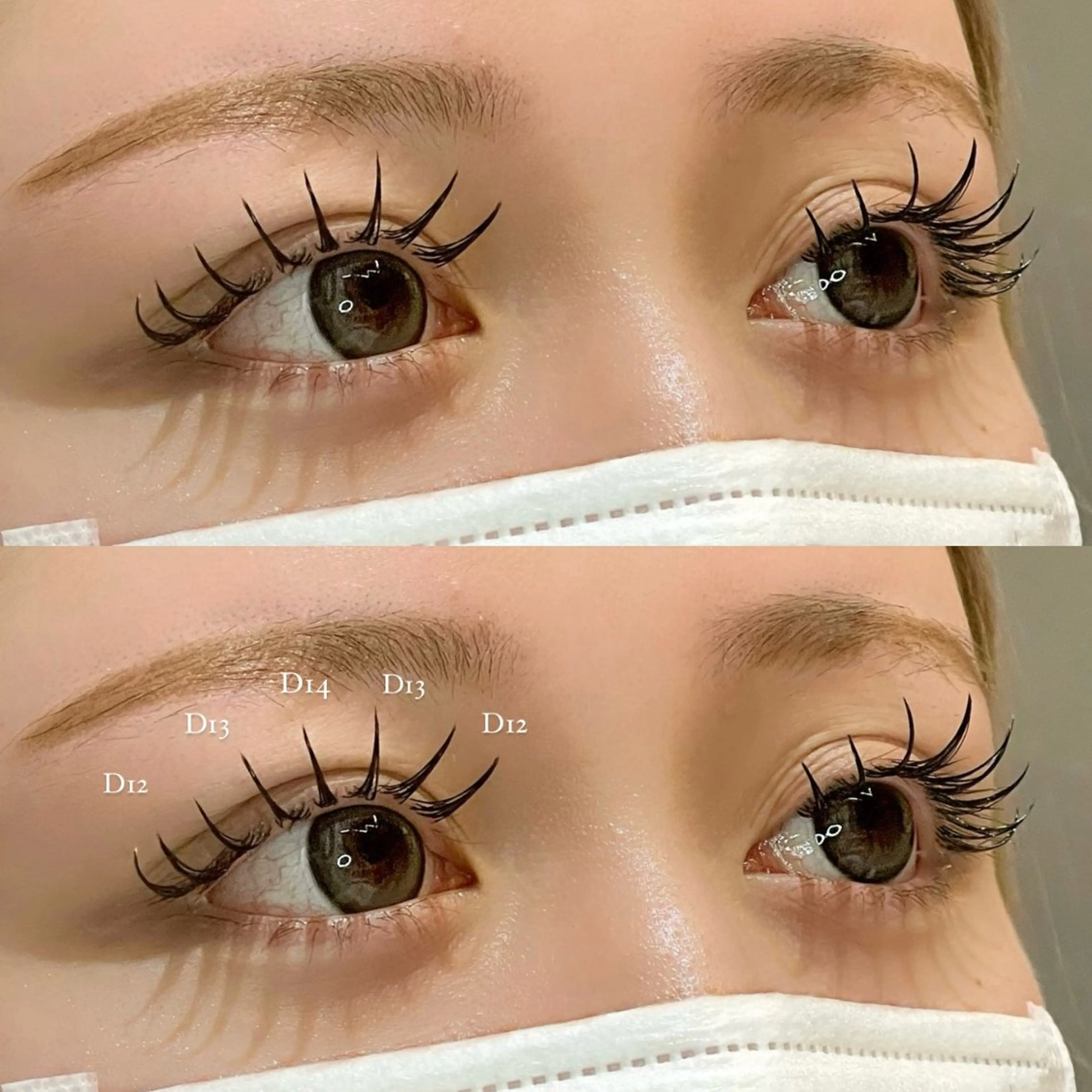 🩵マツエクフラットラッシュ80本🩵コーティング・オフ込み✨ 注意事項必須‼️(土日祝+¥550)の写真