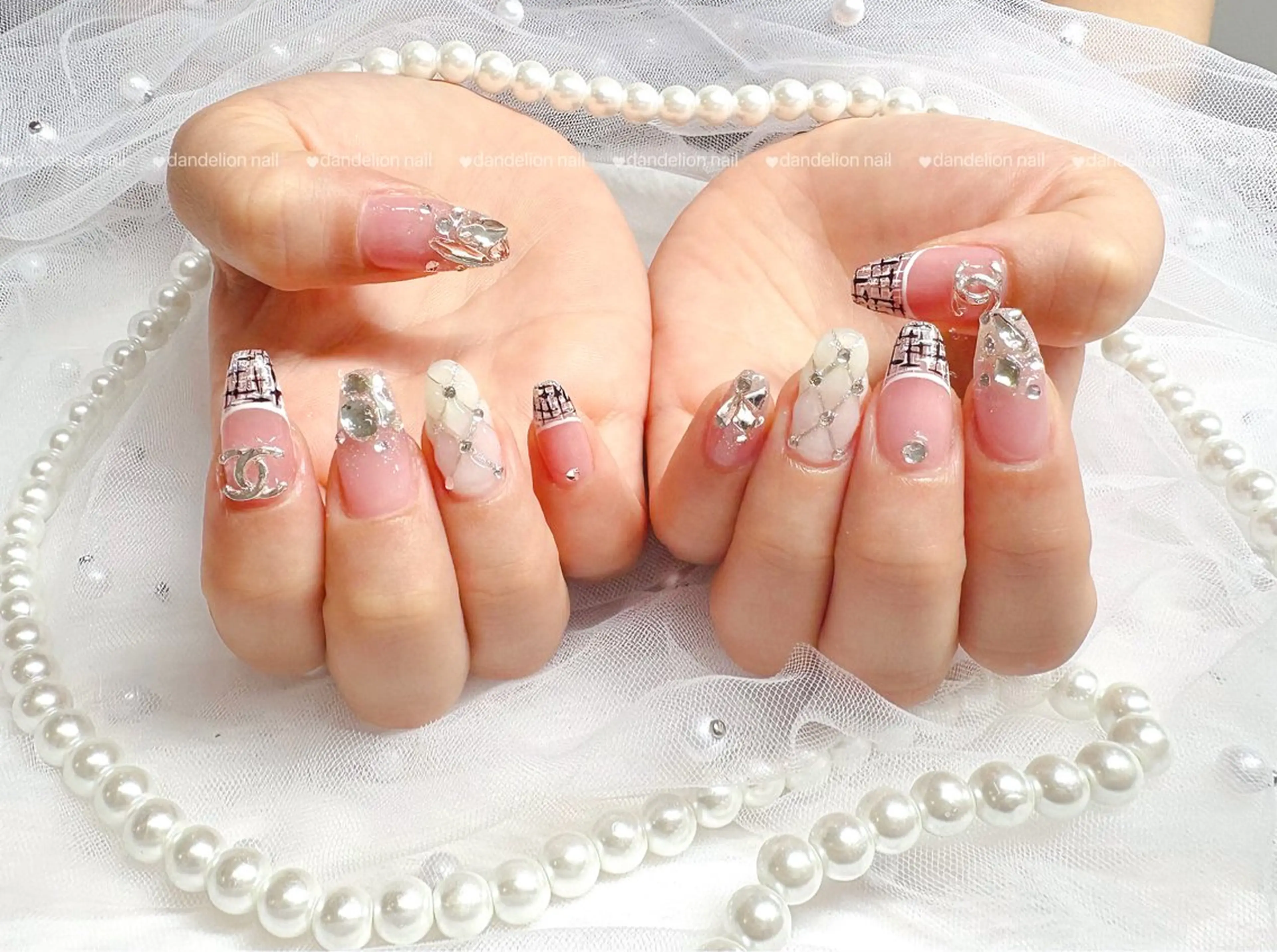 ネイル 持ち込み ハンドネイル dandelion nail北千住のネイルデザイン