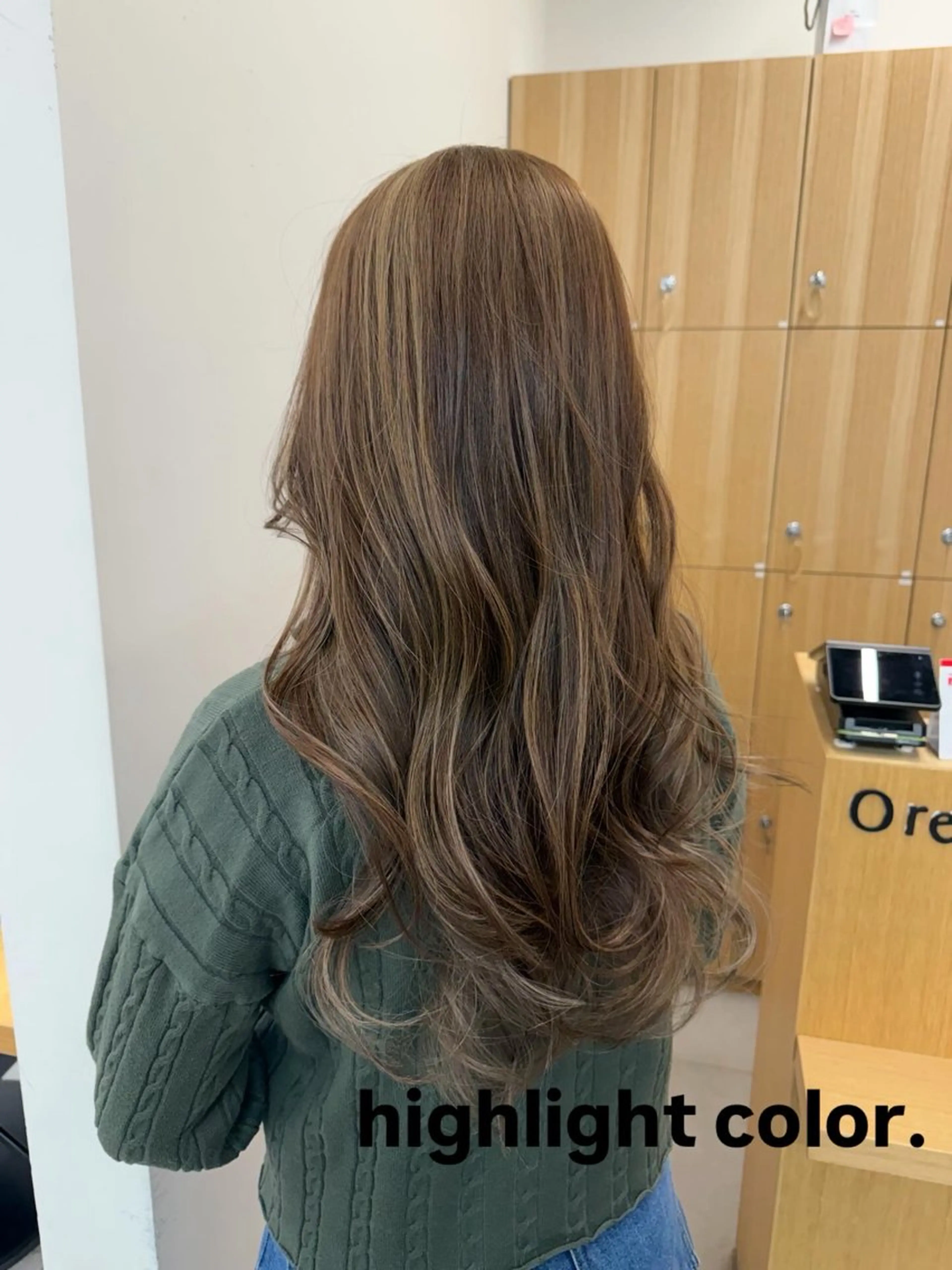 ロング カラー カット ヘアカラー Ore🫧タナカマヤ /柔らかい質感カラーのヘアスタイル