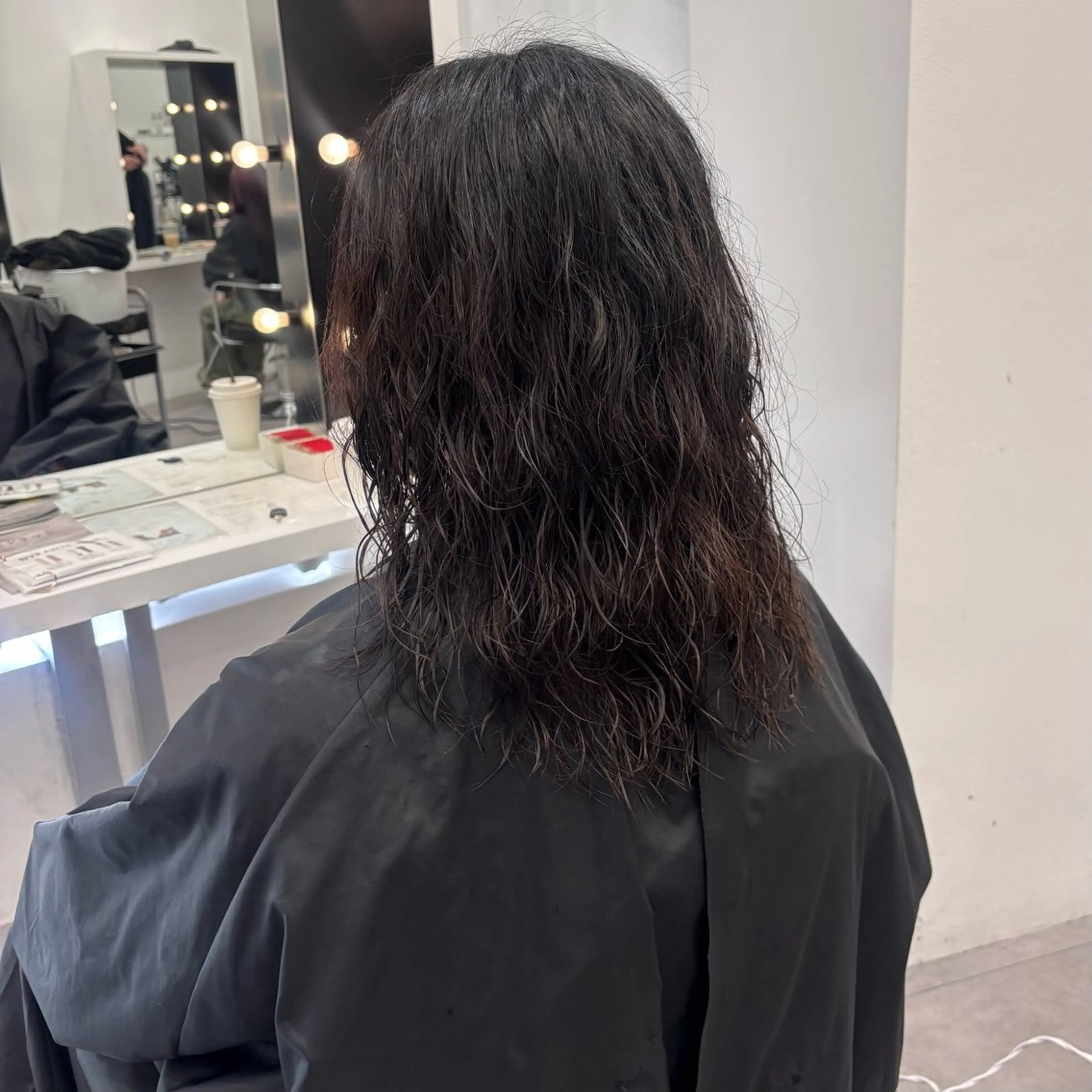 セミロング パーマ カット パーマ mai 🎀 / ガーリーヘア ♡のヘアスタイル