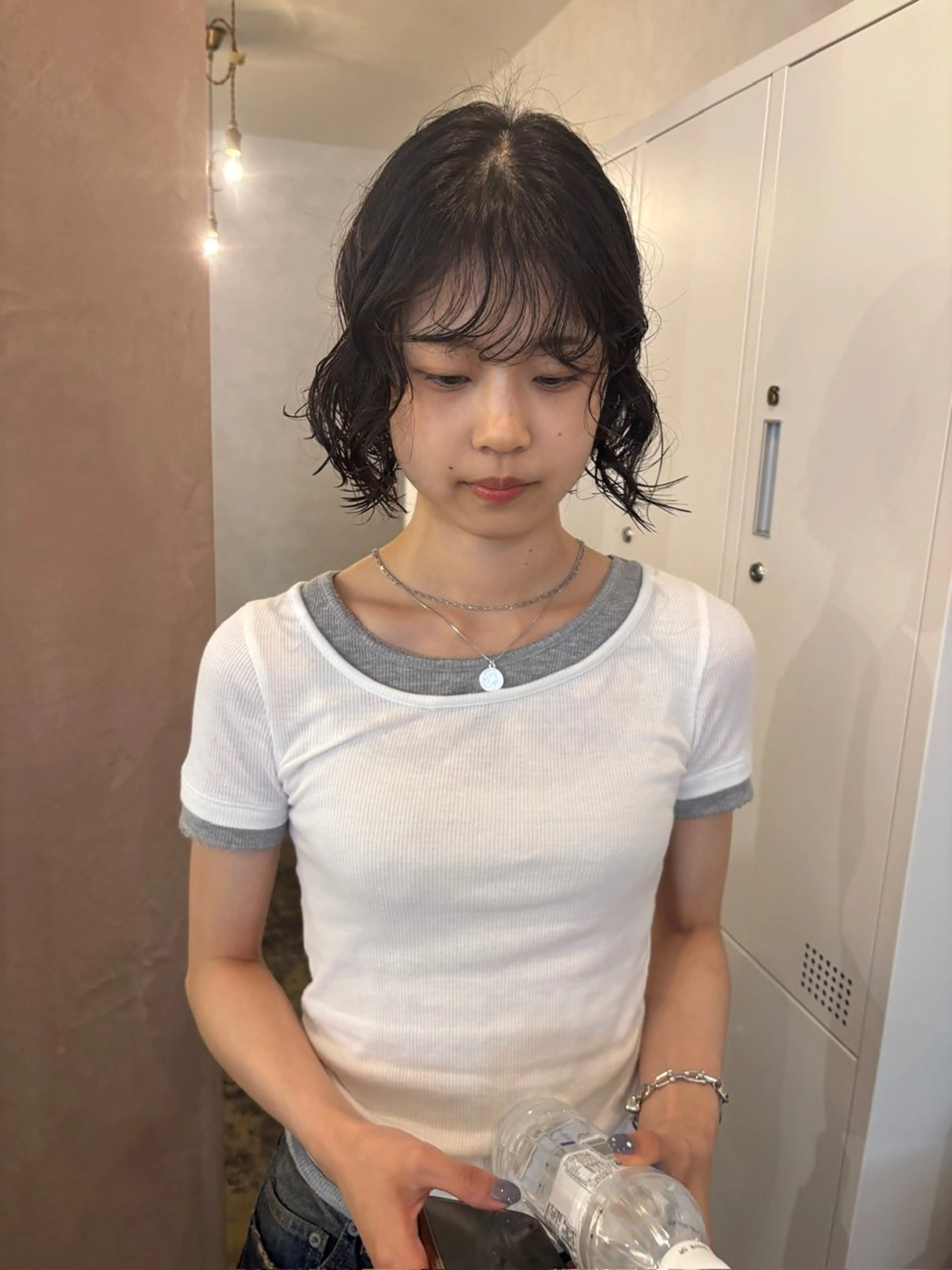 ミディアム パーマ カット パーマ トリートメント Chiho / 梅田 / ボブ/ パーマのヘアスタイル