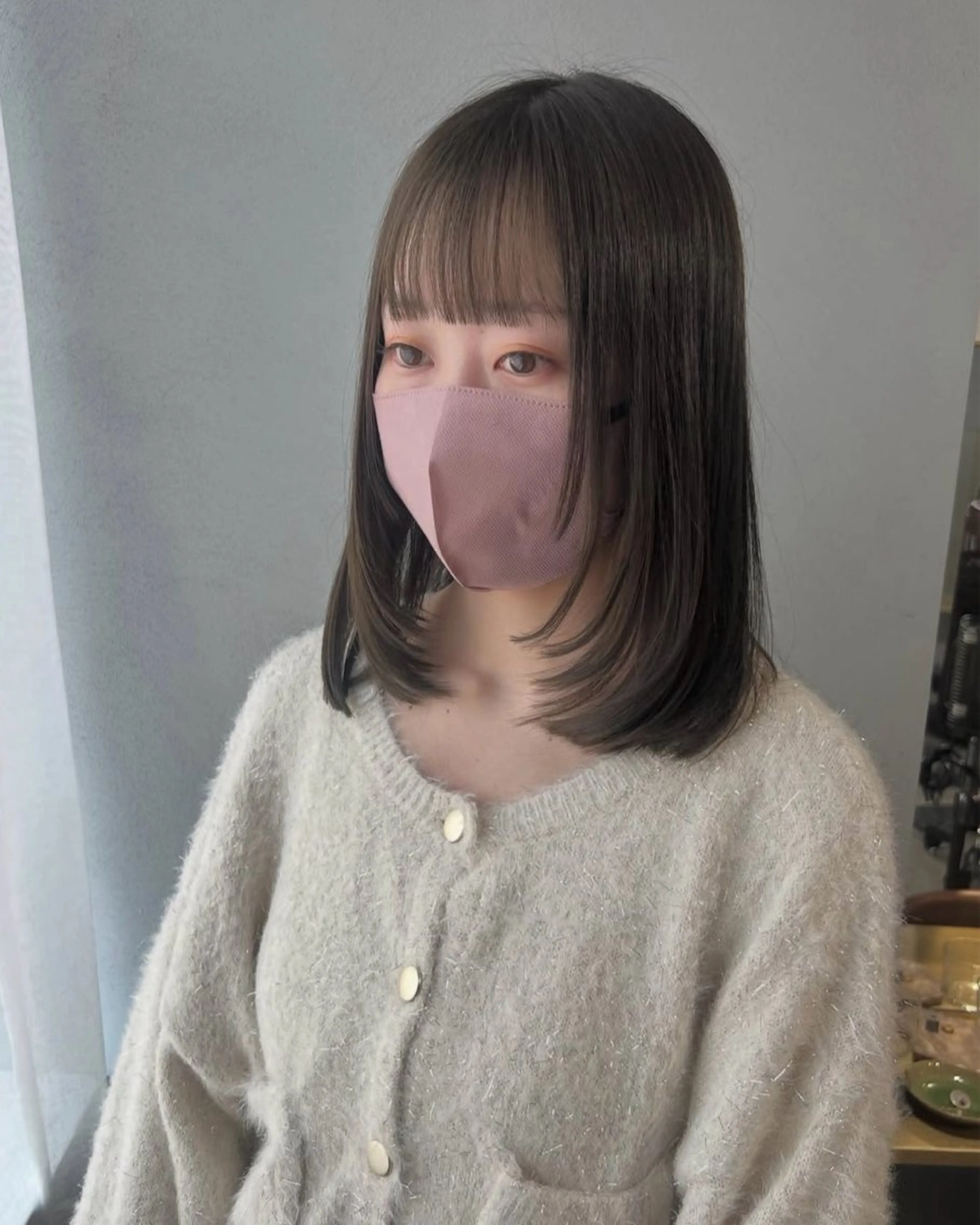 ミディアム カラー カット ヘアカラー トリートメント akane/ボブ /ブラウンベージュのヘアスタイル