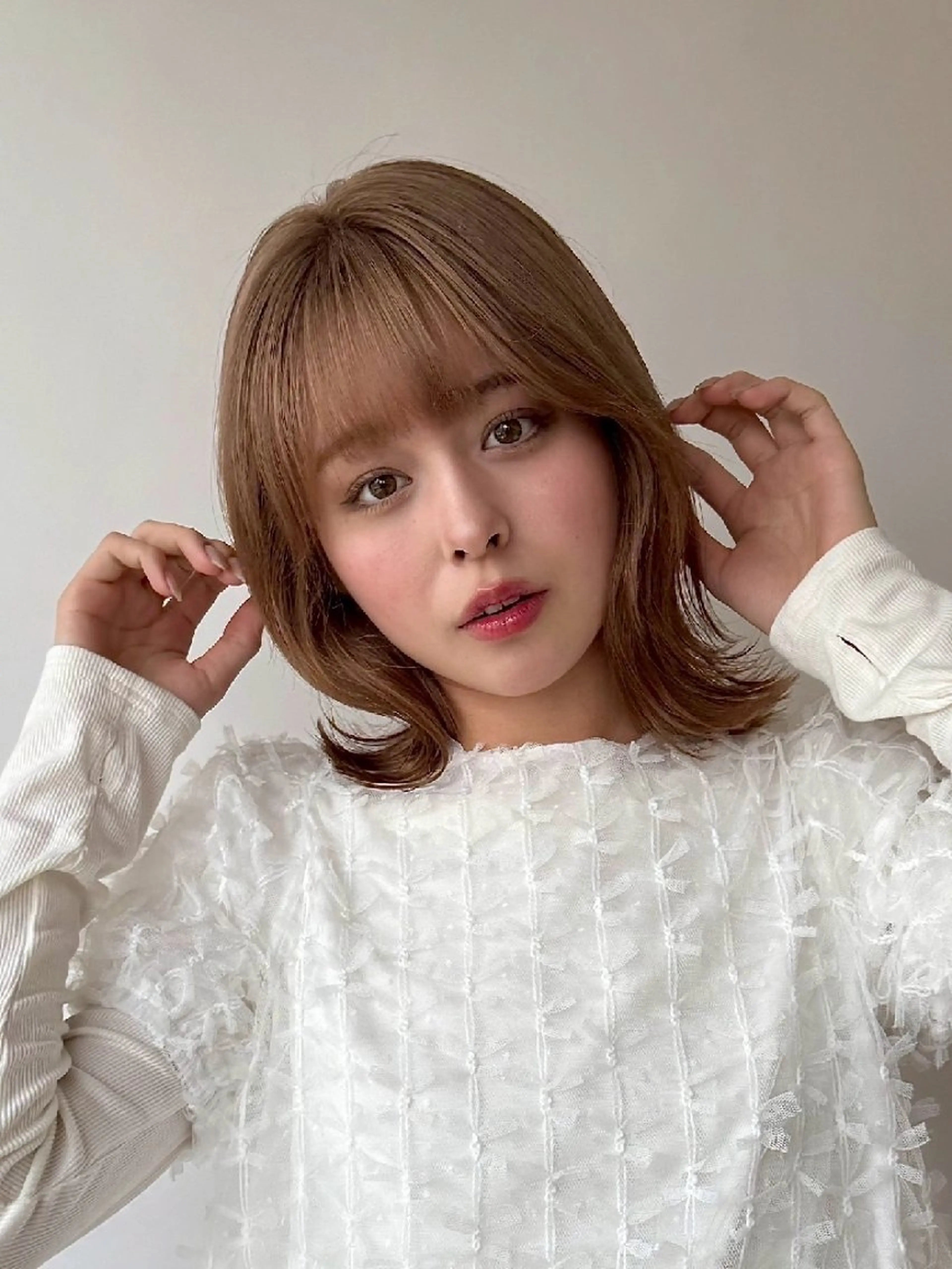 ミディアム カラー Hair&Make EARTHのヘアスタイル