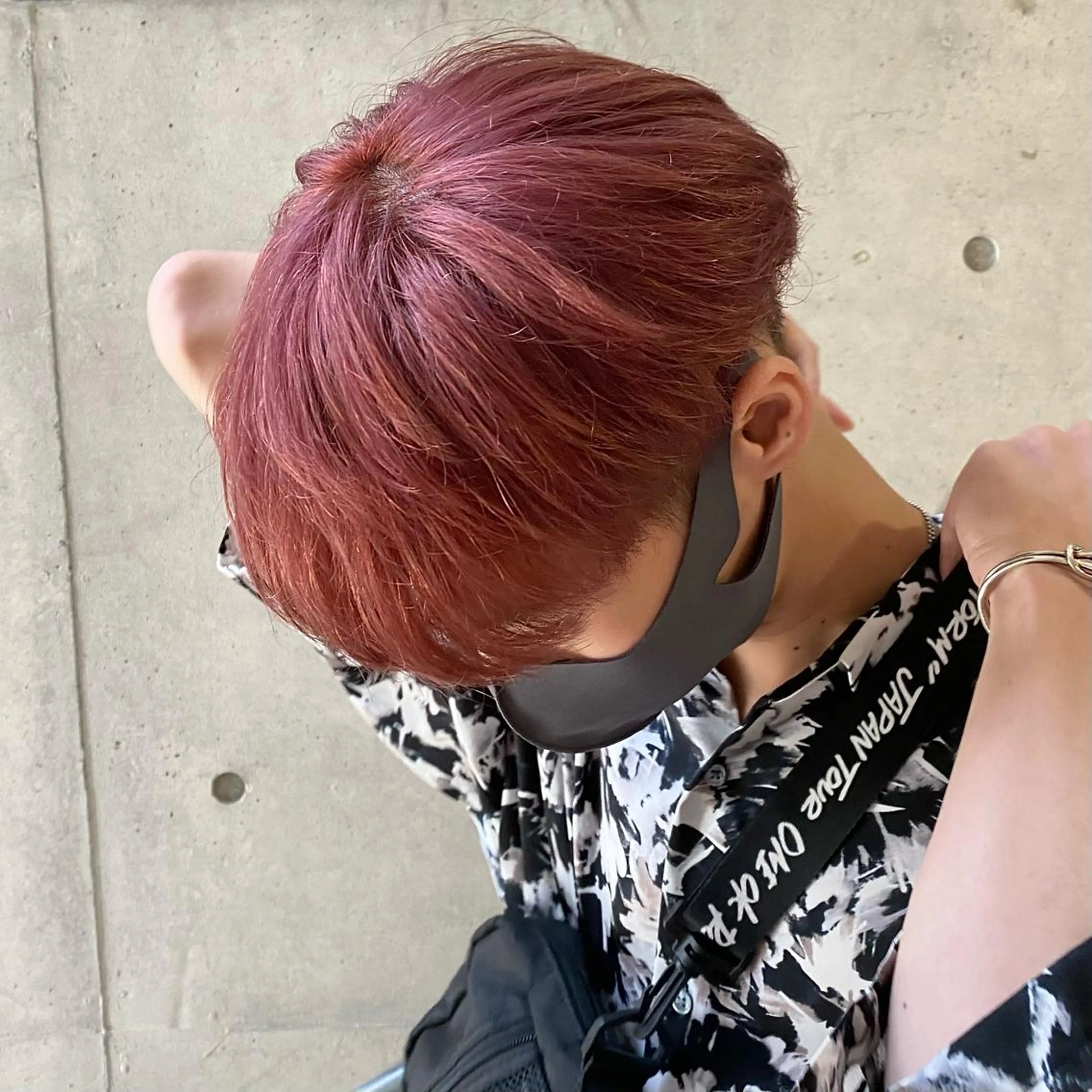 ショート カラー メンズ ハル🌸柔色/ ブリーチなし/艶髪のヘアスタイル