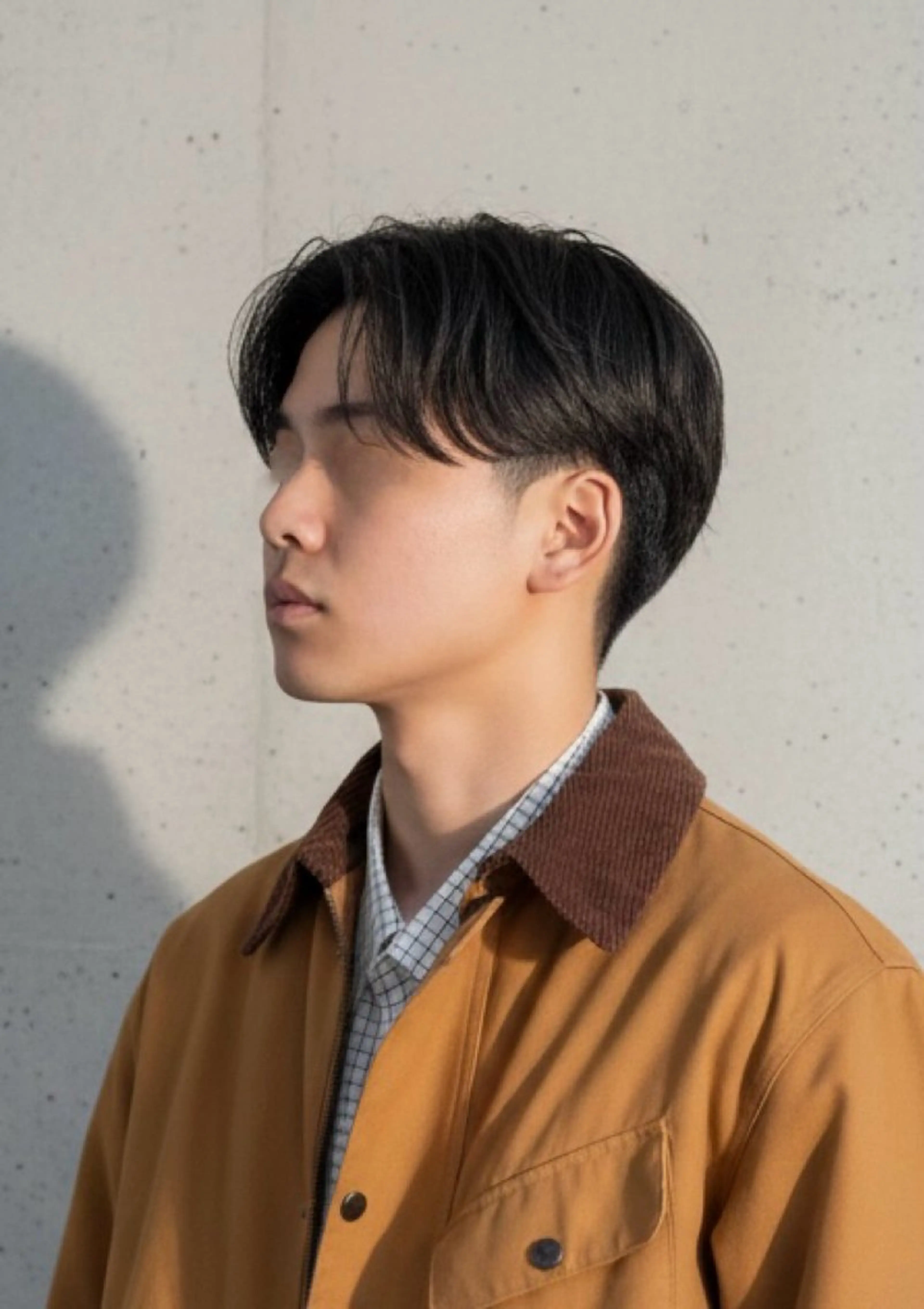 ショート パーマ メンズ センターパート メンズパーマ 刈り上げ カット パーマ 大人メンズパーマ /石川瑠青のヘアスタイル