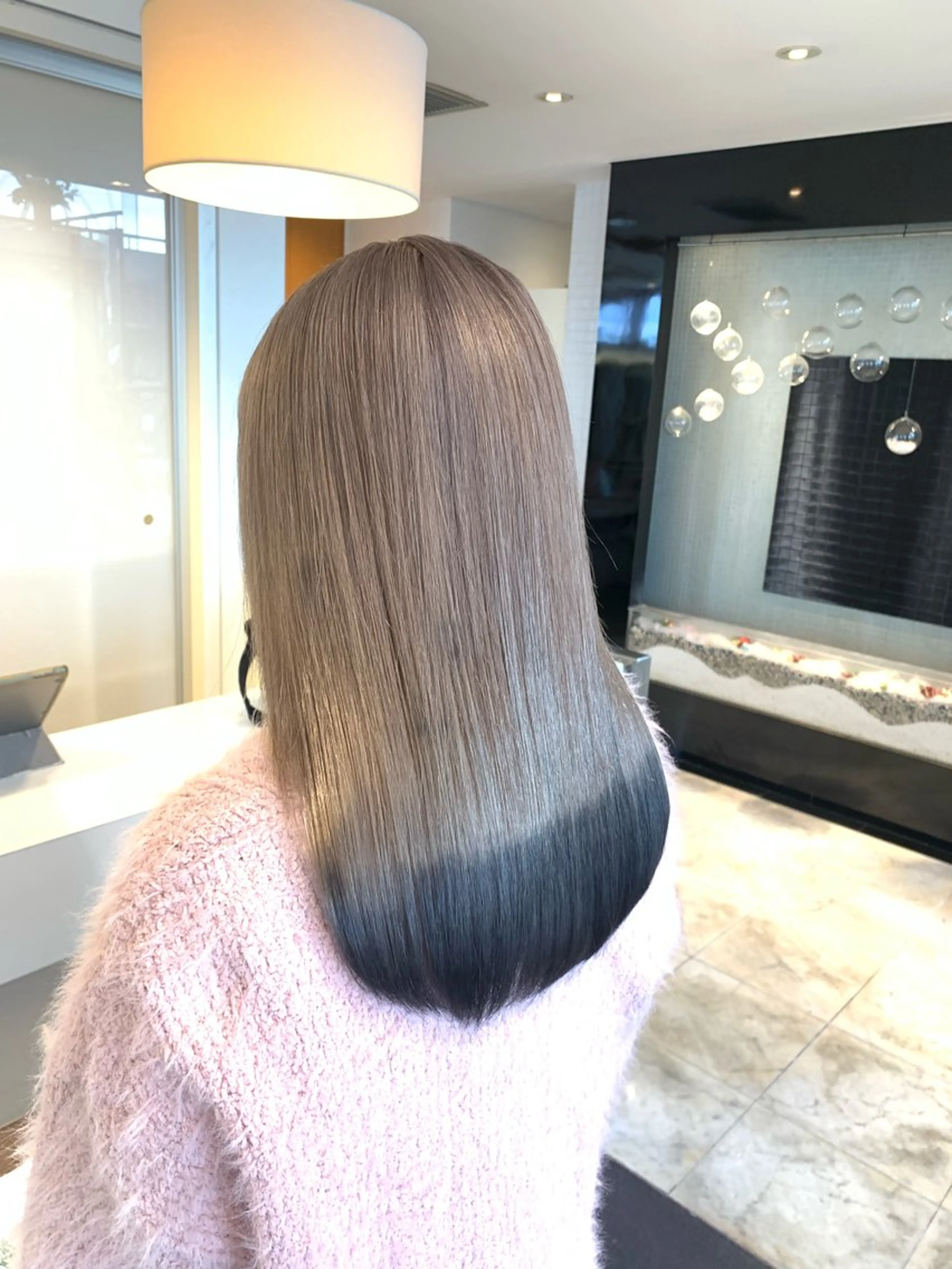 カラー デザインカラー Agu hair grove 金沢八日市店所属・名竹聖治/透明感 カラー/縮毛矯正のヘアスタイル
