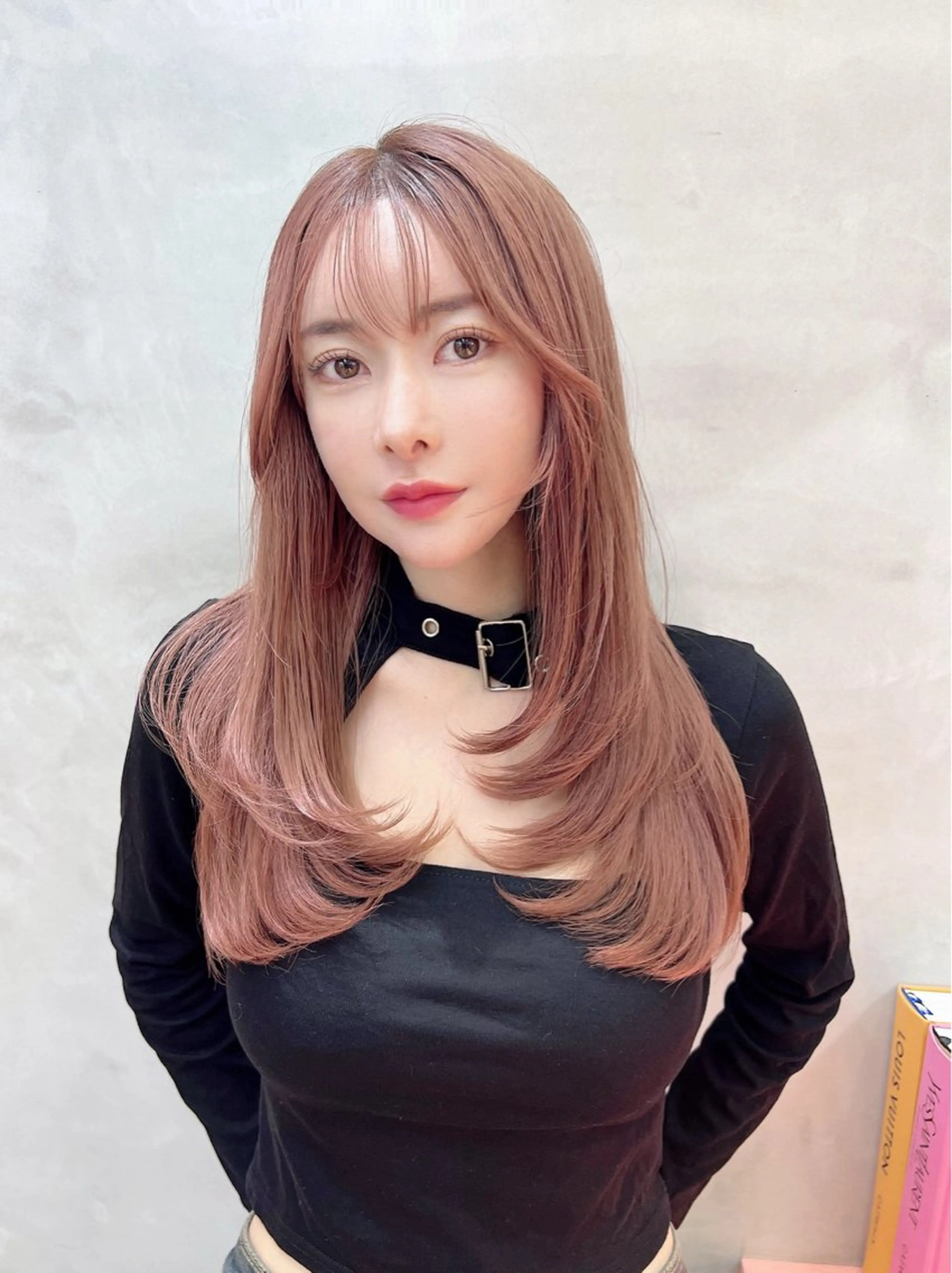 ロング カラー カット ヘアカラー トリートメント レイヤーカット /透明感カラー西田のヘアスタイル