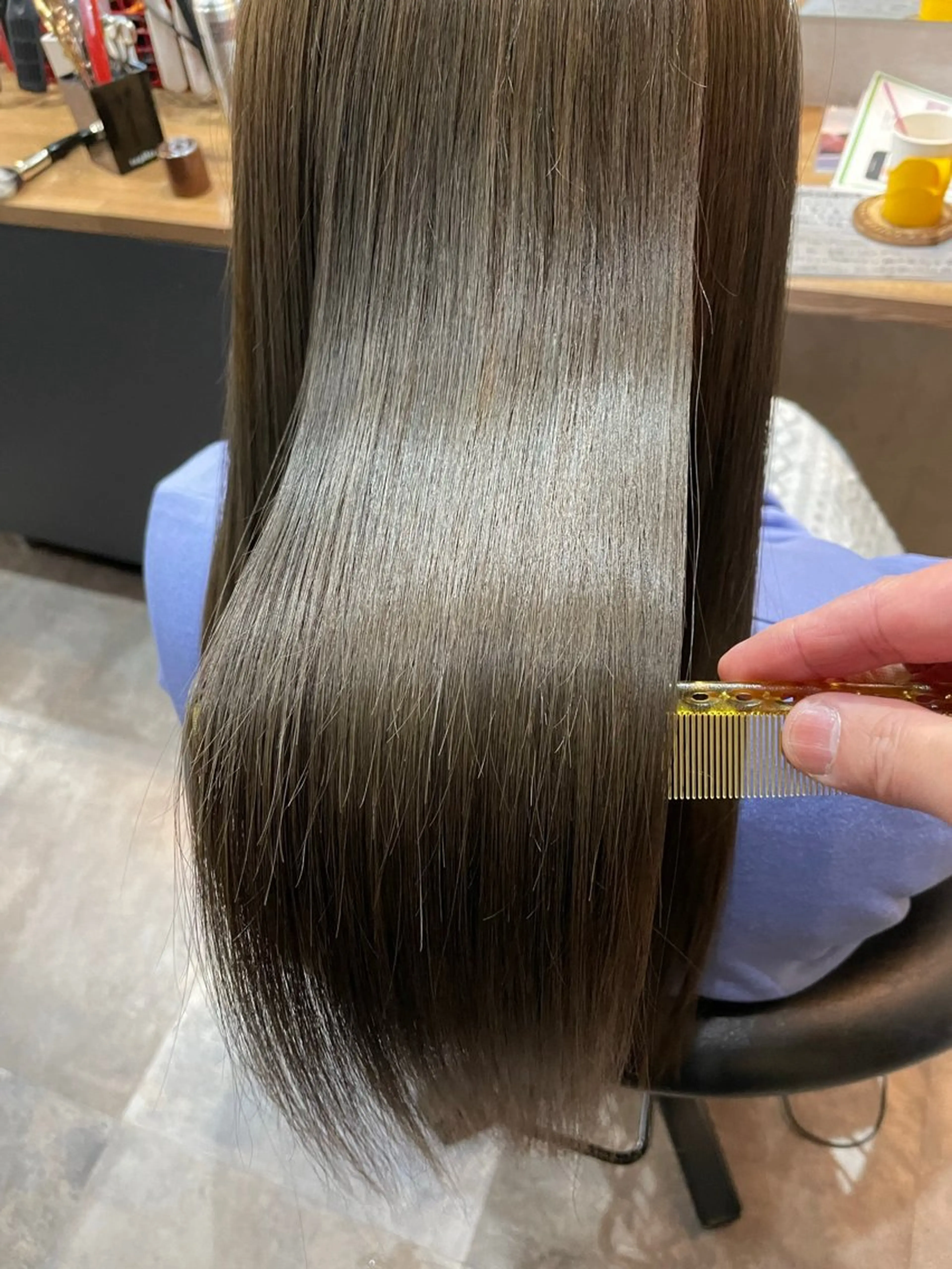 ロング カラー 髪質改善 トリートメント haku  hair salon所属・レイヤーカット匠 イソザキノリユキのヘアスタイル