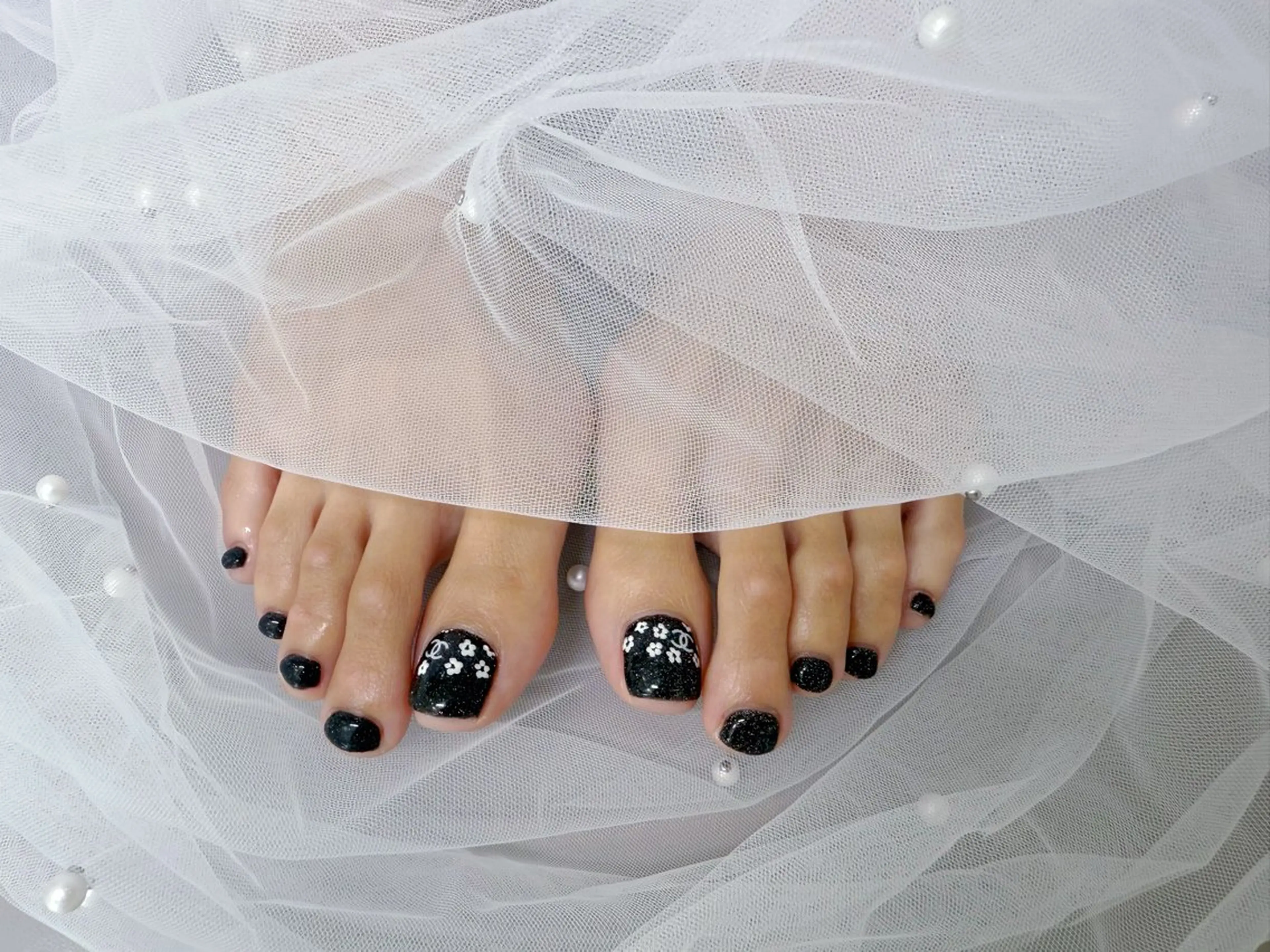 フットアート2本アート【オフ込み】の写真