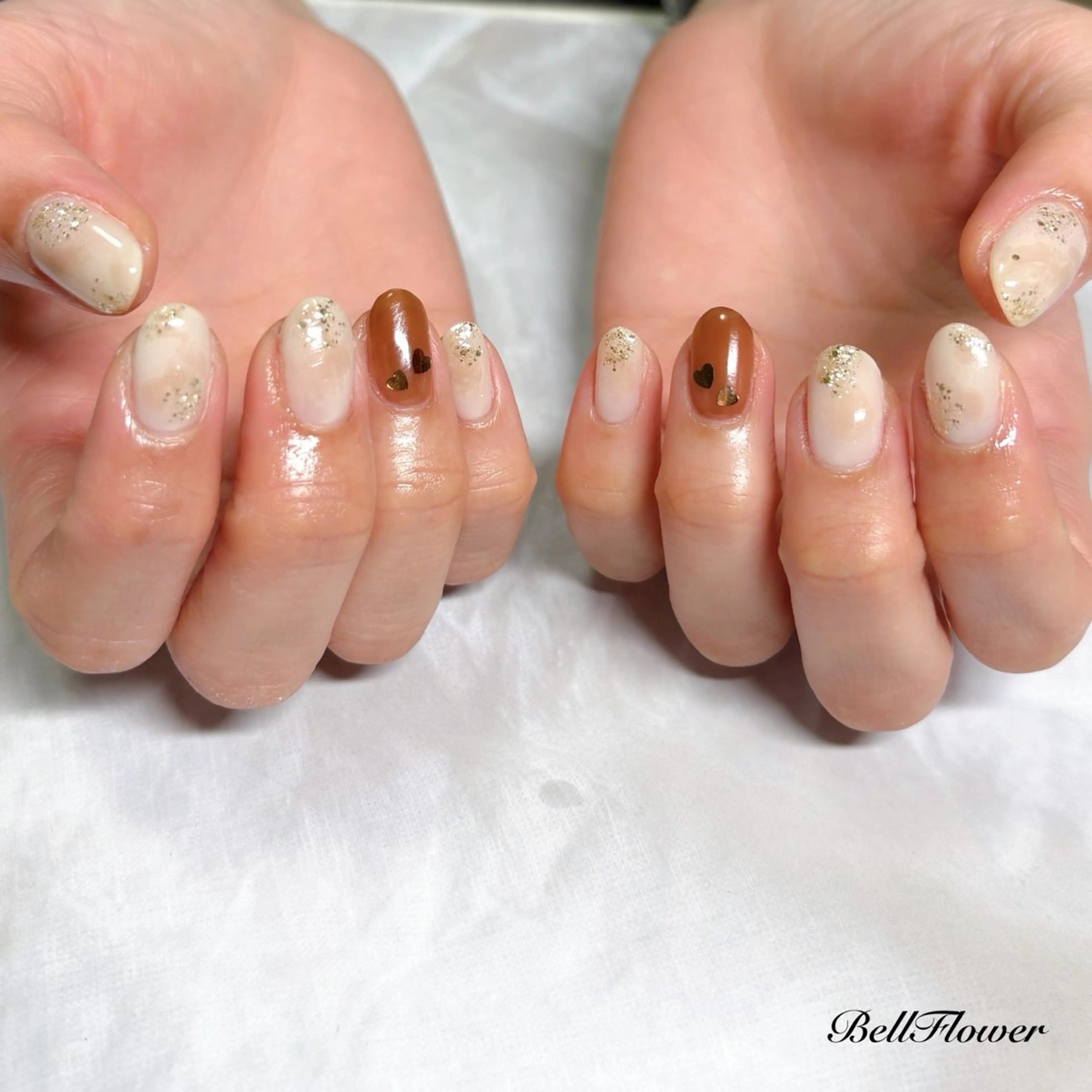 ネイル ハンドネイル Bell Flowerのネイルデザイン