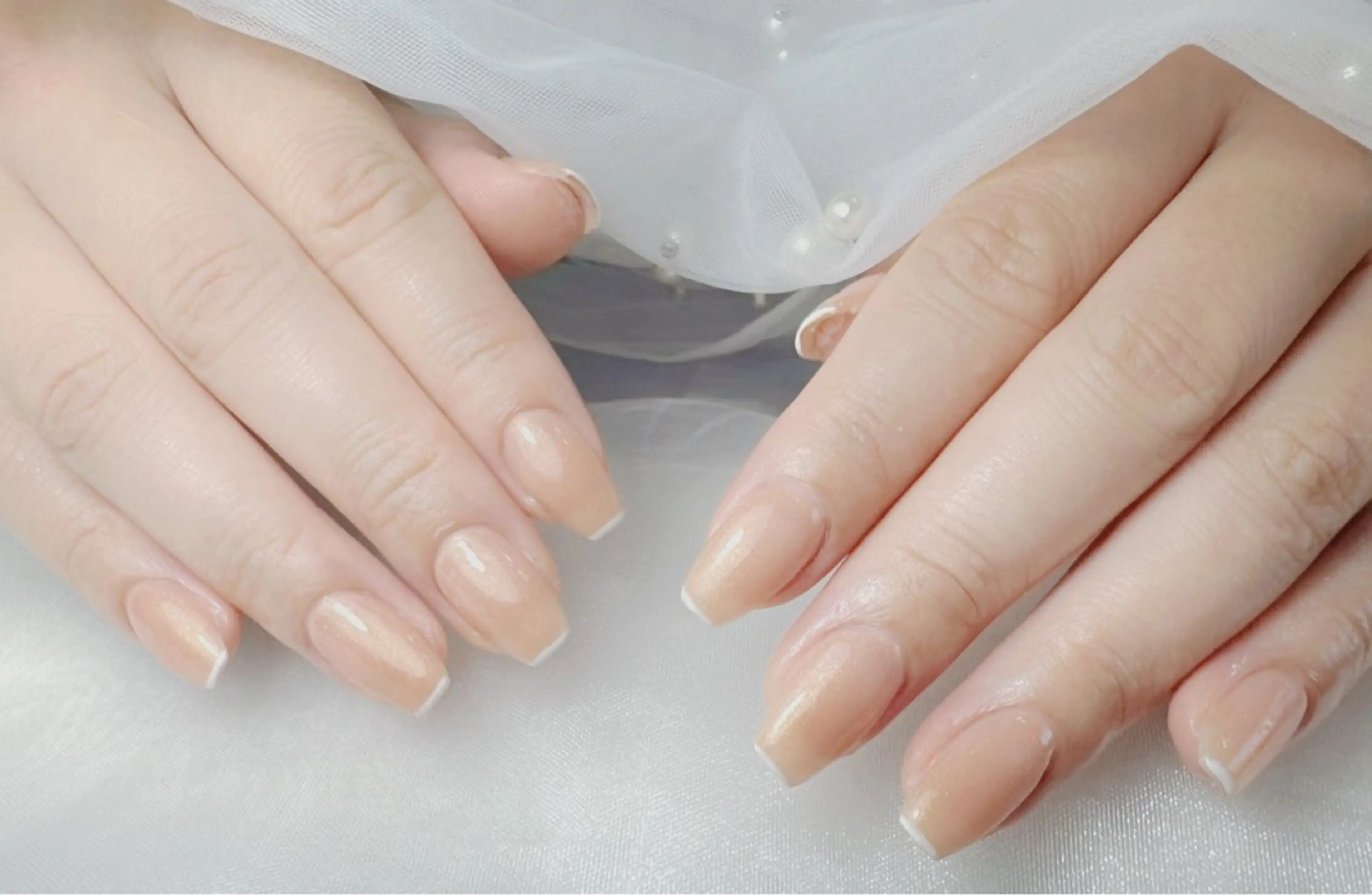 ネイル フレンチネイル オフィスネイル ホワイト Kirakira Nail salonのネイルデザイン
