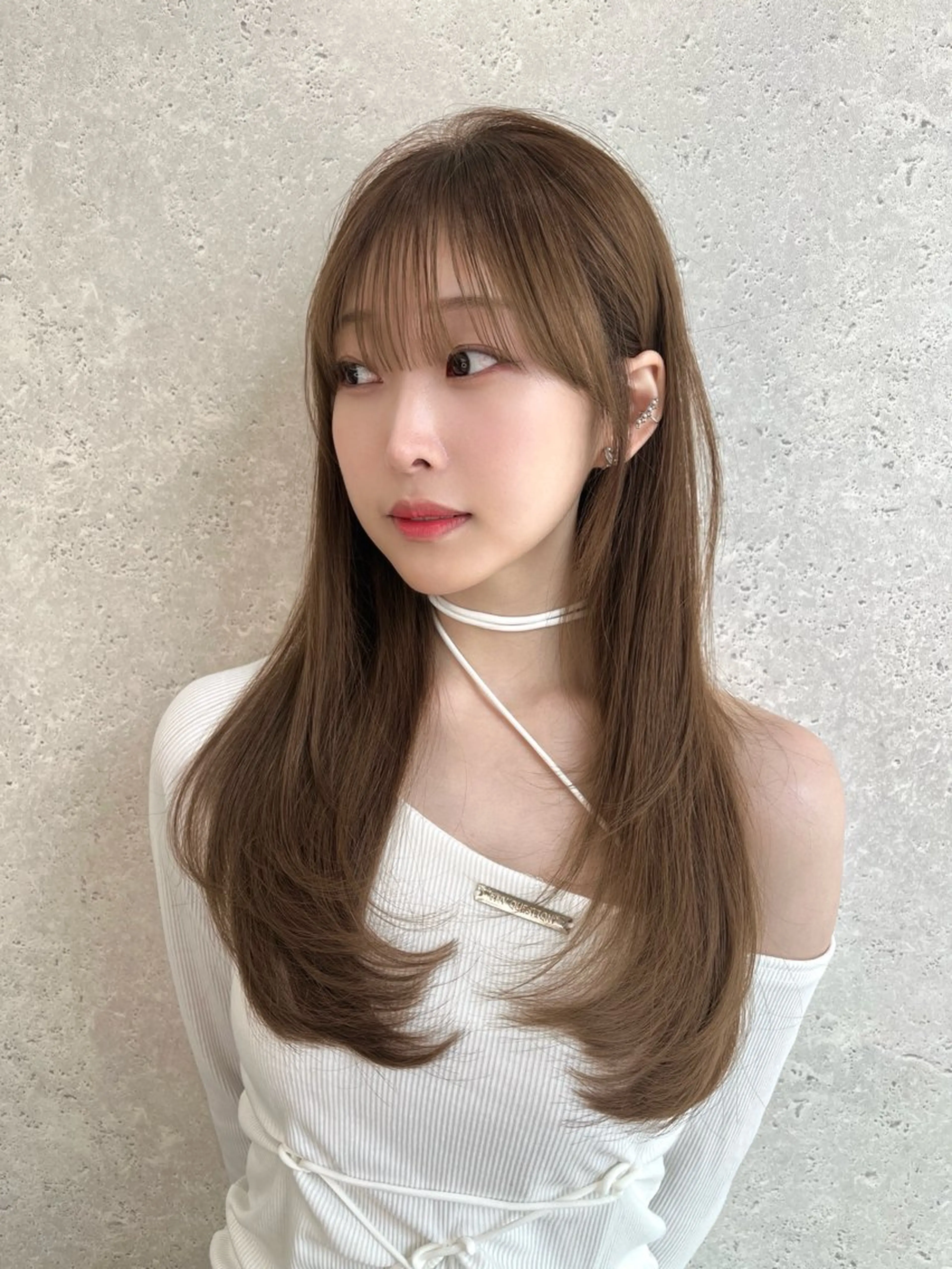 🤍🇰🇷韓国SALE🇰🇷🤍【韓国風カット＋ケアカラー＋コテ巻きスタイリング】の写真