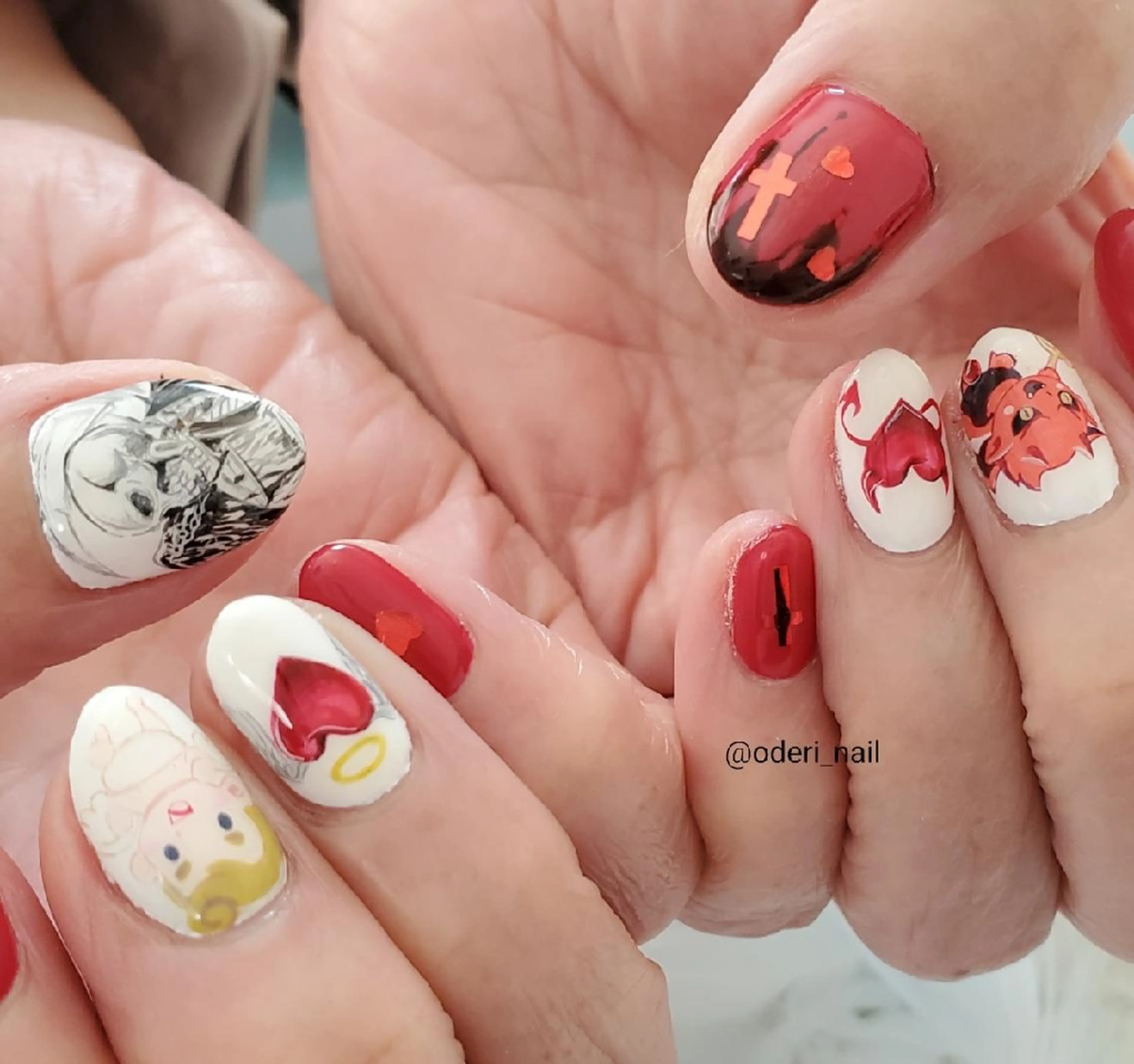 ネイル アートネイル ジェルネイル おで@ oderi_nailのネイルデザイン
