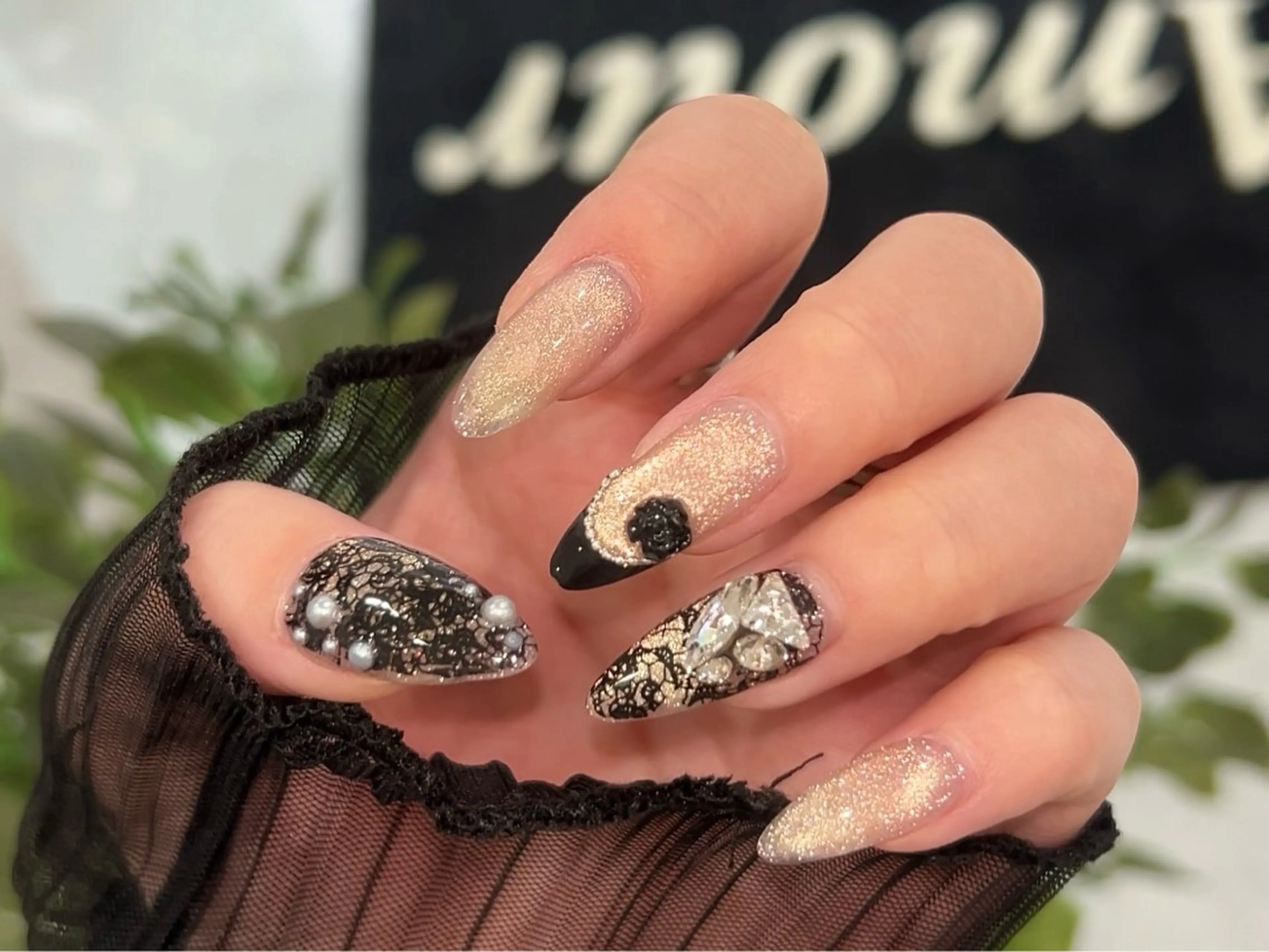 ネイル レース RYO ／Amourのネイルデザイン