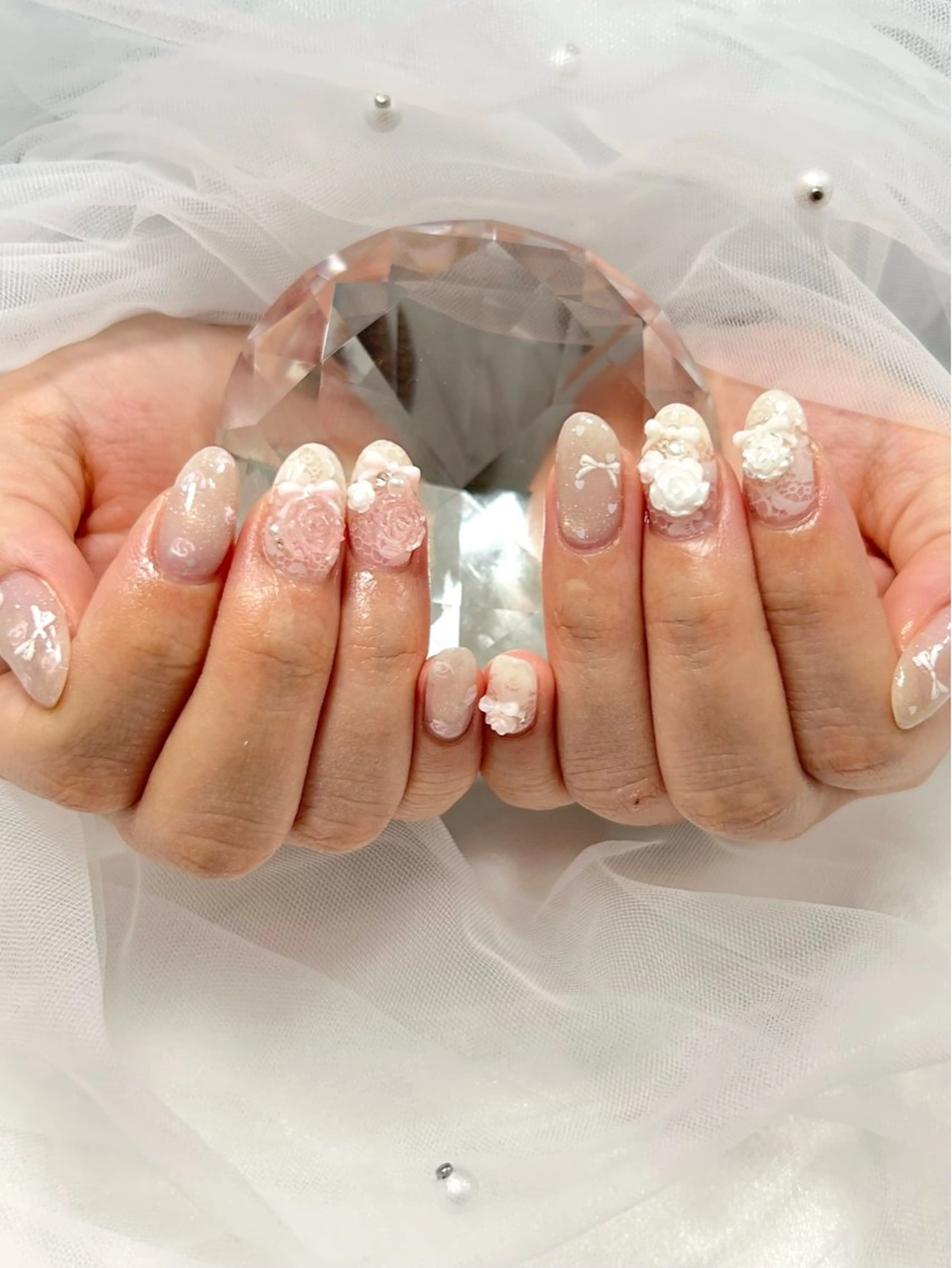 ネイル おそろいネイル nail salon Cuoréのネイルデザイン