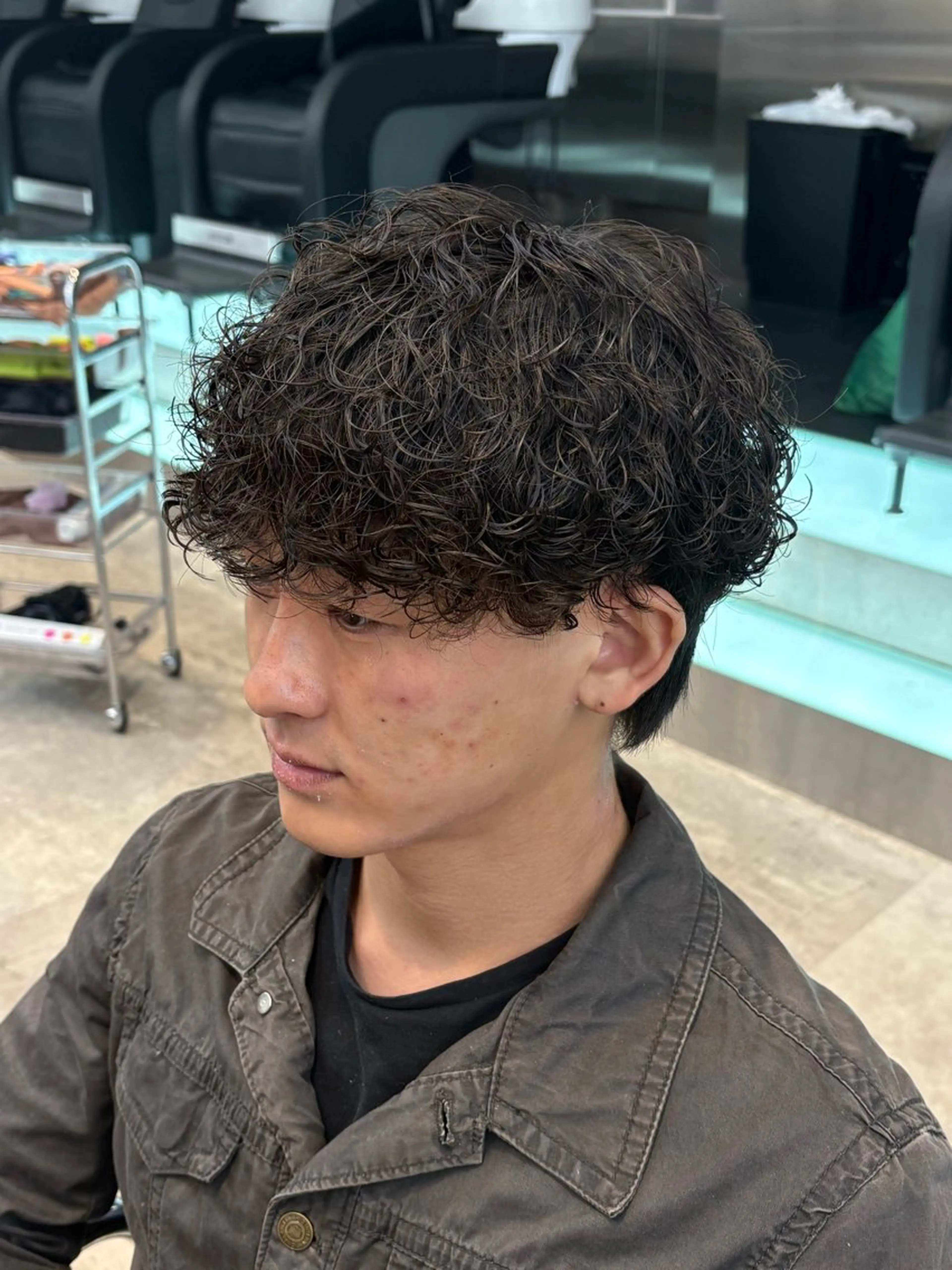 パーマ メンズ カット パーマ トリートメント fifth 武正 琉生のヘアスタイル