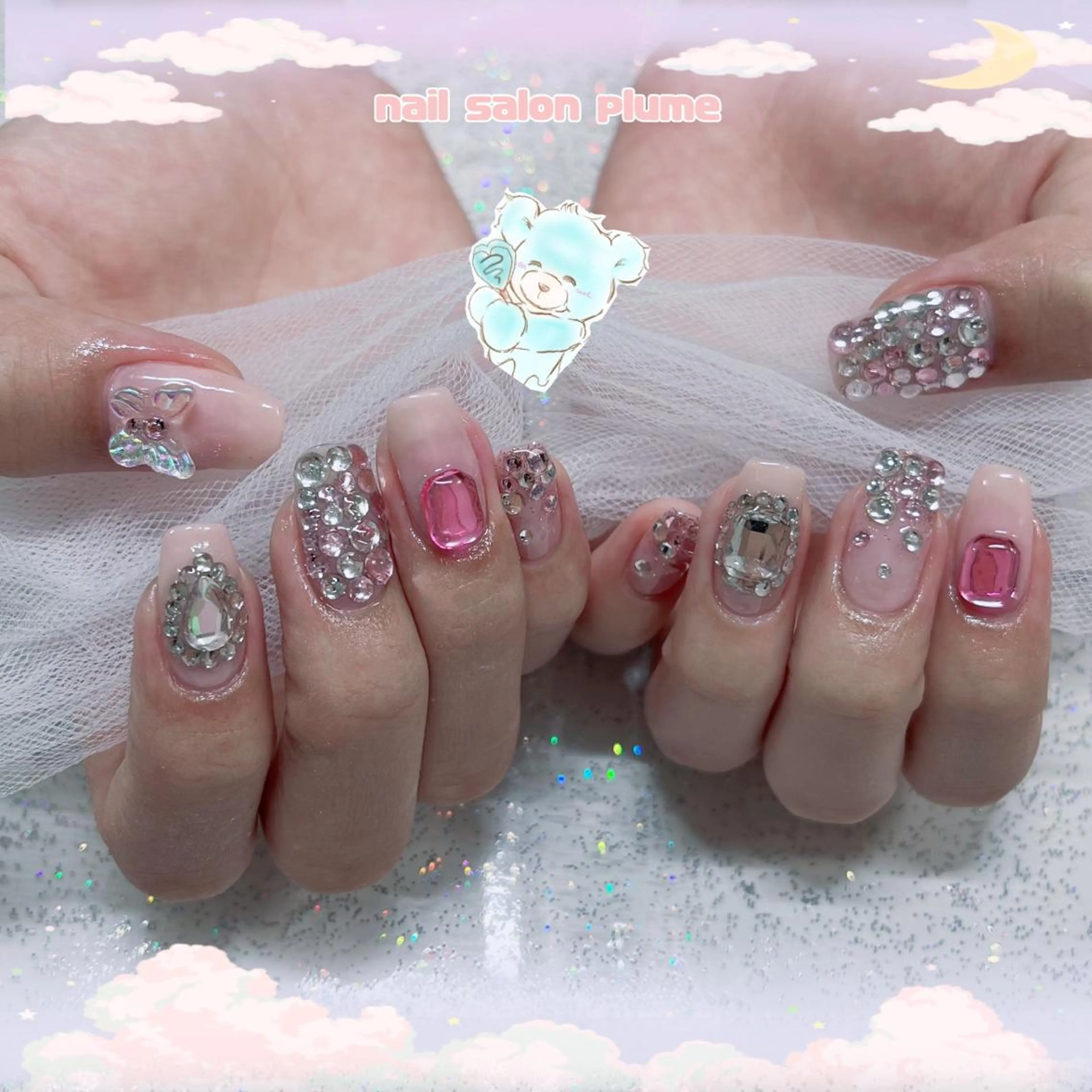 ネイル ハンドネイル plume nail ☆韓国ネイルのネイルデザイン