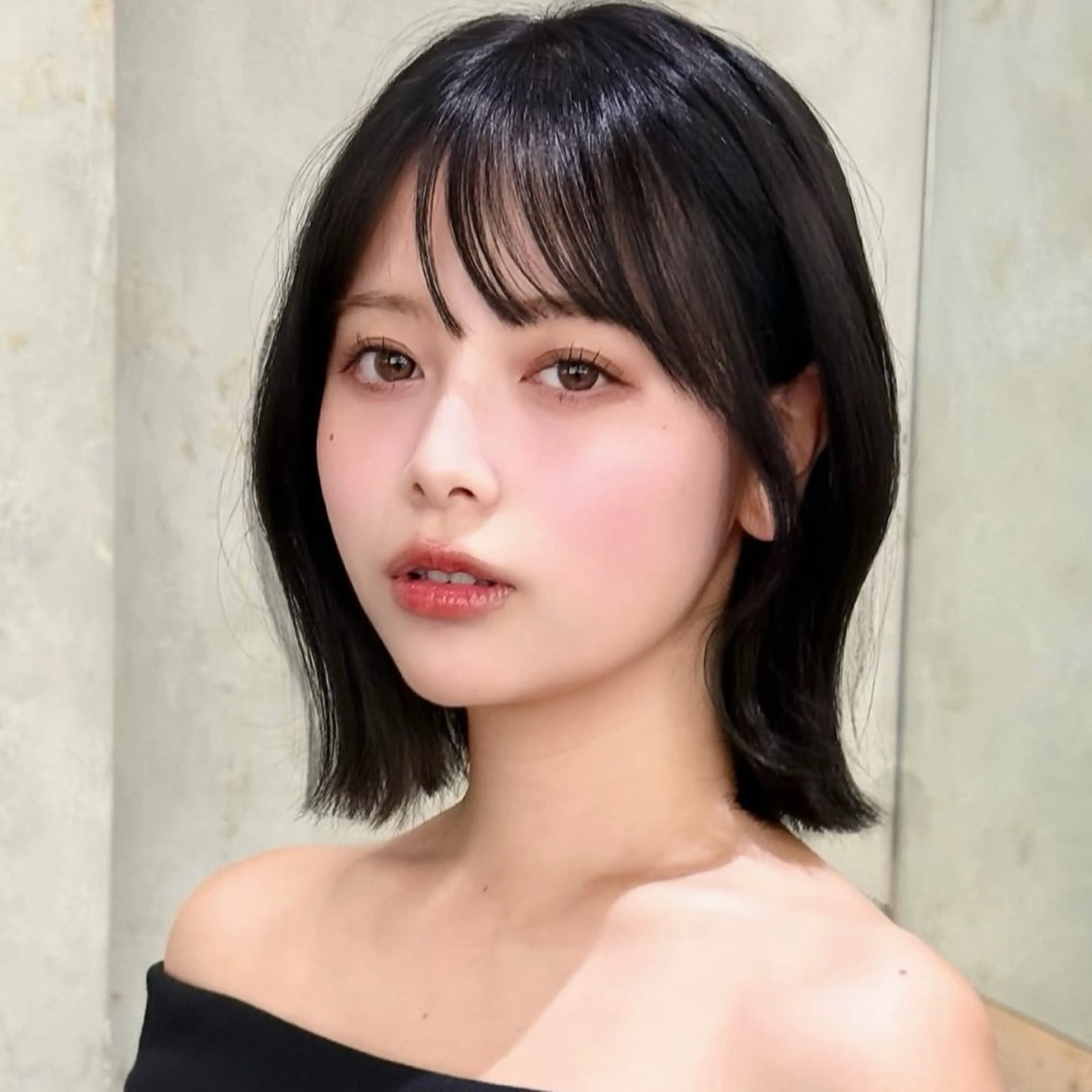 ミディアム カット トリートメント レイヤー/ハッシュ/ ボブ/縮毛/内藤康太のヘアスタイル