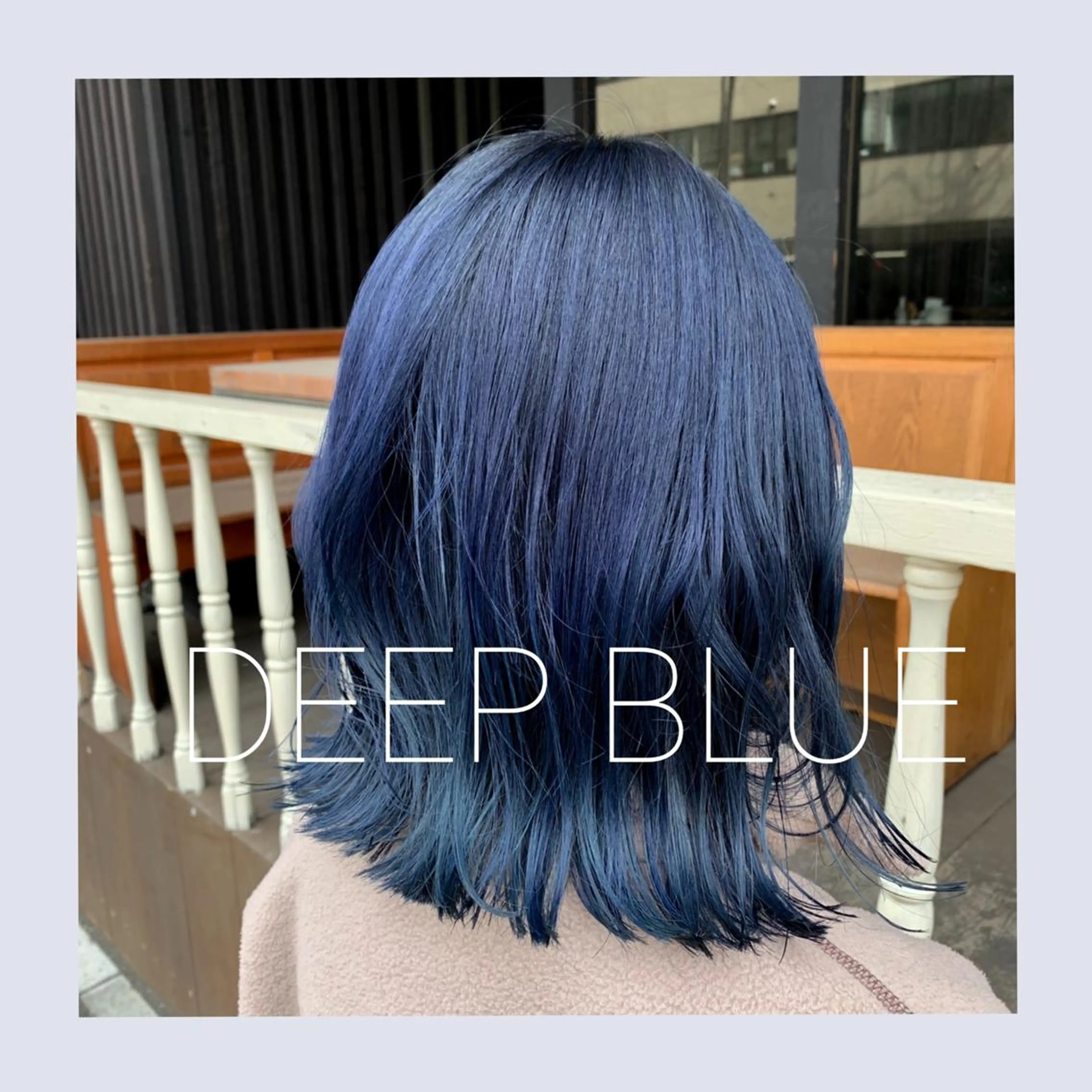 ミディアム カラー ブルーカラー ヘアカラー トリートメント 神 .のヘアスタイル