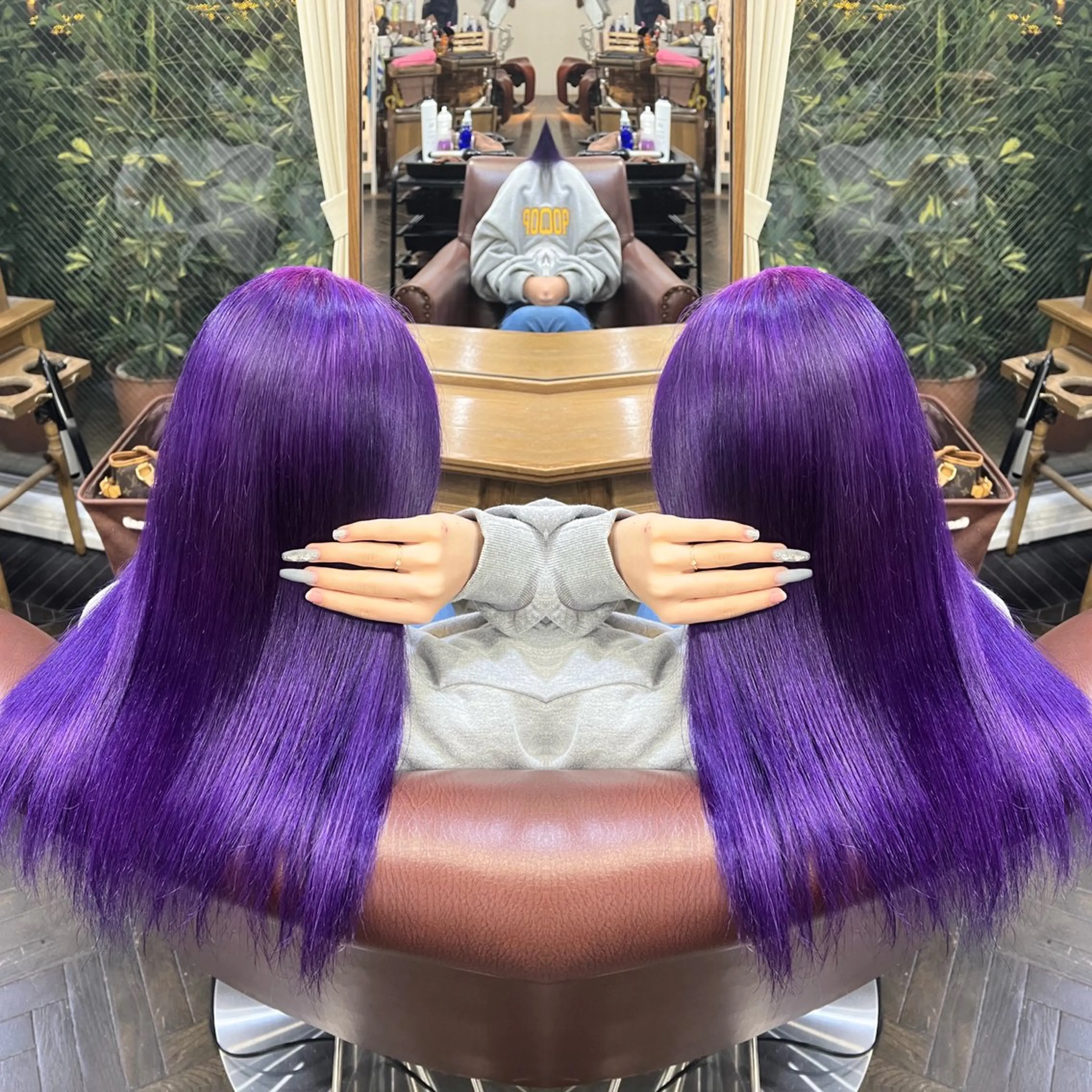 ロング カラー ハイライト/レイヤー /ハイトーン/AOIのヘアスタイル