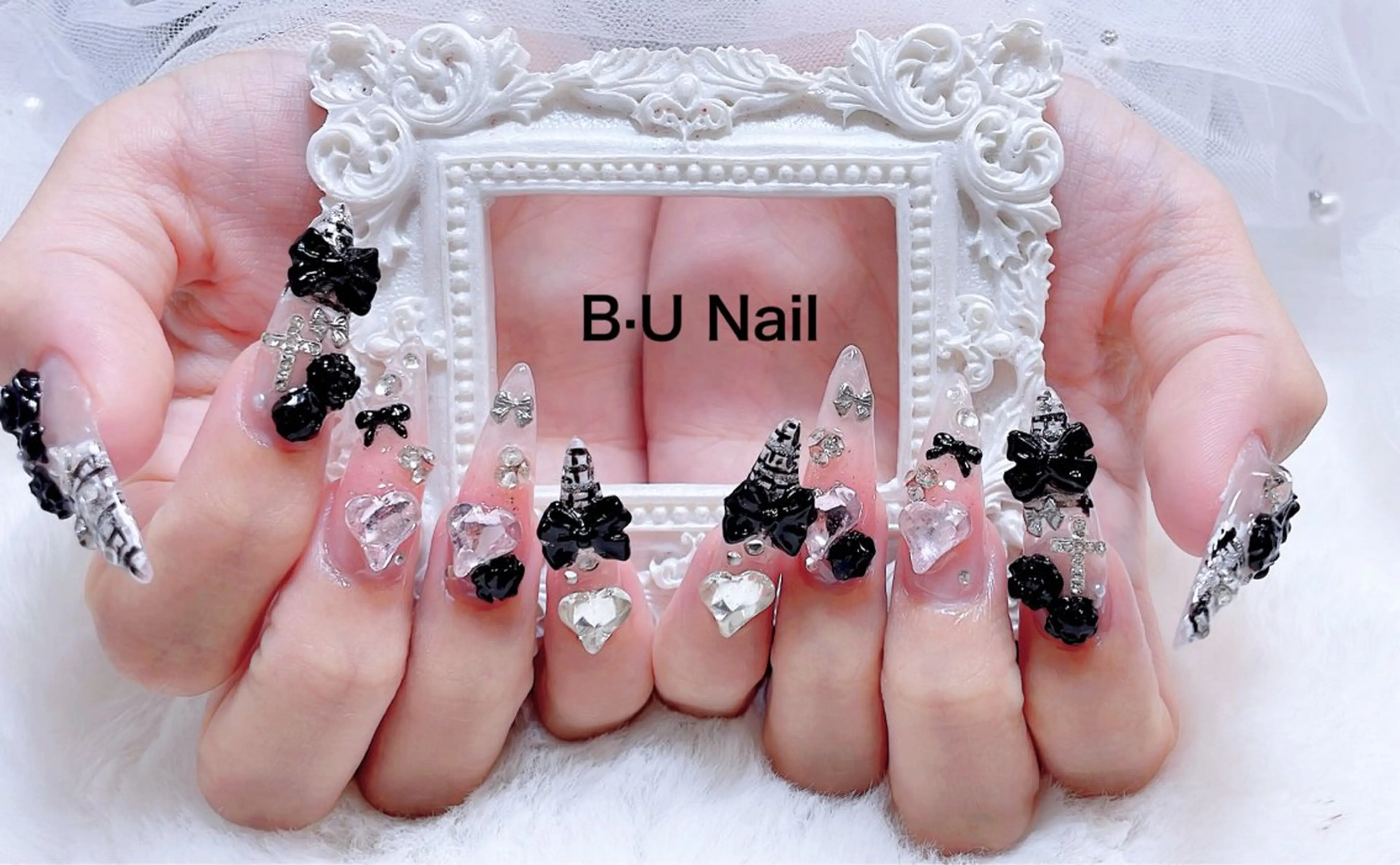 ネイル アートネイル フットネイル ジェルネイル マグネットネイル 持ち込み ハンドネイル B·U Nail大宮 長さだし専門店のネイルデザイン