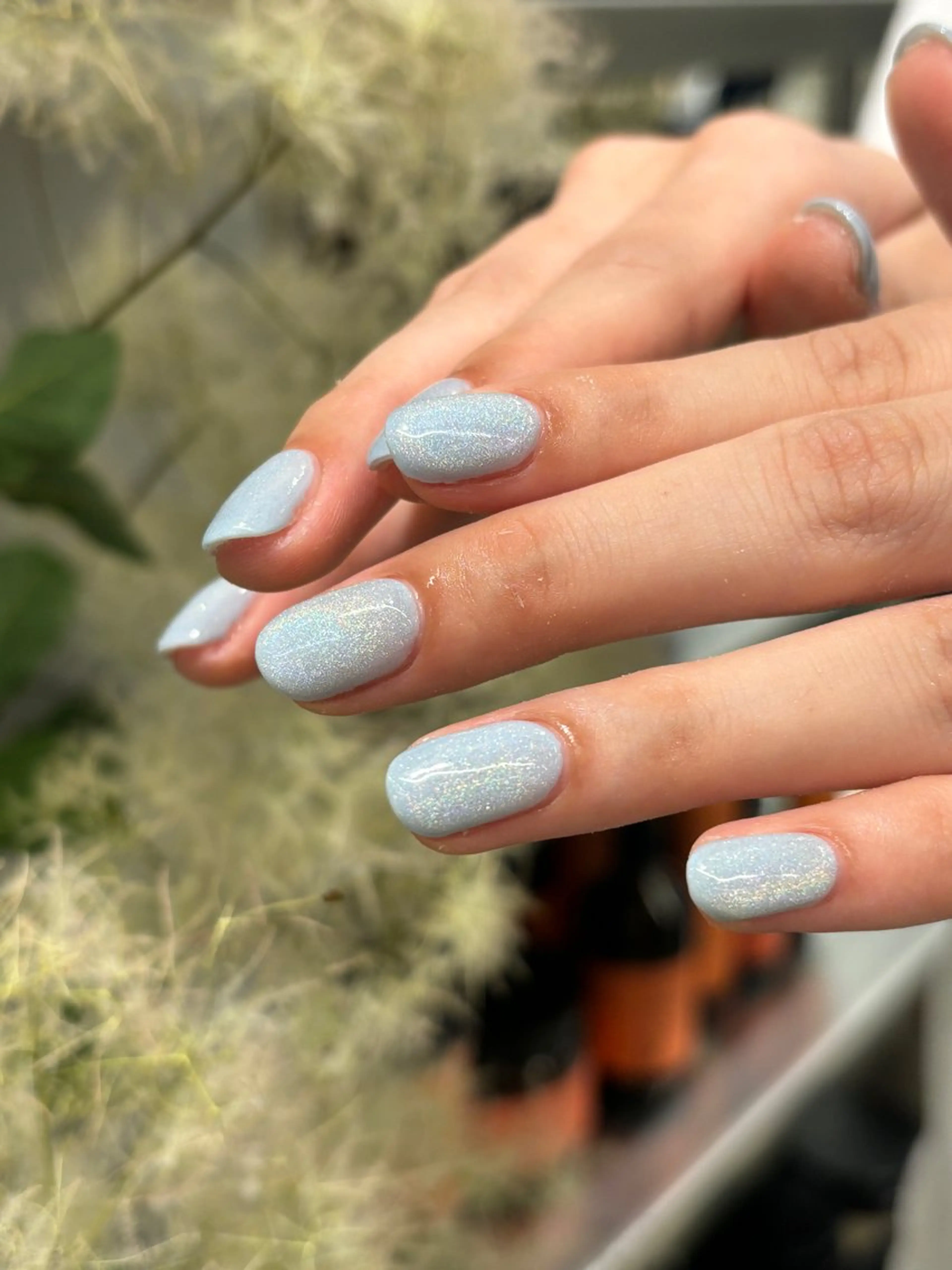ネイル 水色 マグネットネイル ハンドネイル chika ／ nailのネイルデザイン