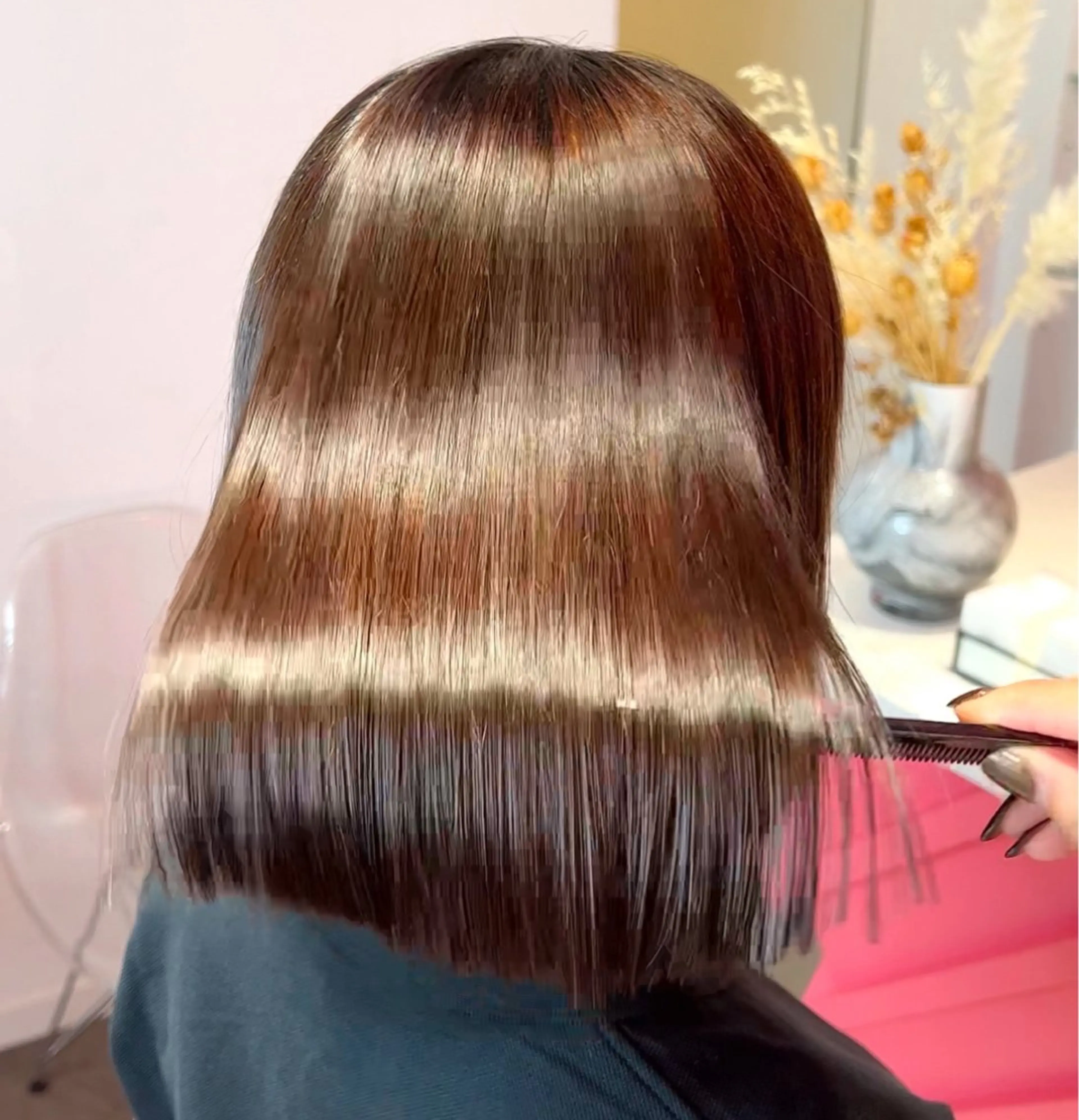 🌸1日2名様限定🌸ボブカット➕透明感カラー➕髪質改善縮毛矯正☔️💞➕高保湿ナノケアトリートメントの写真