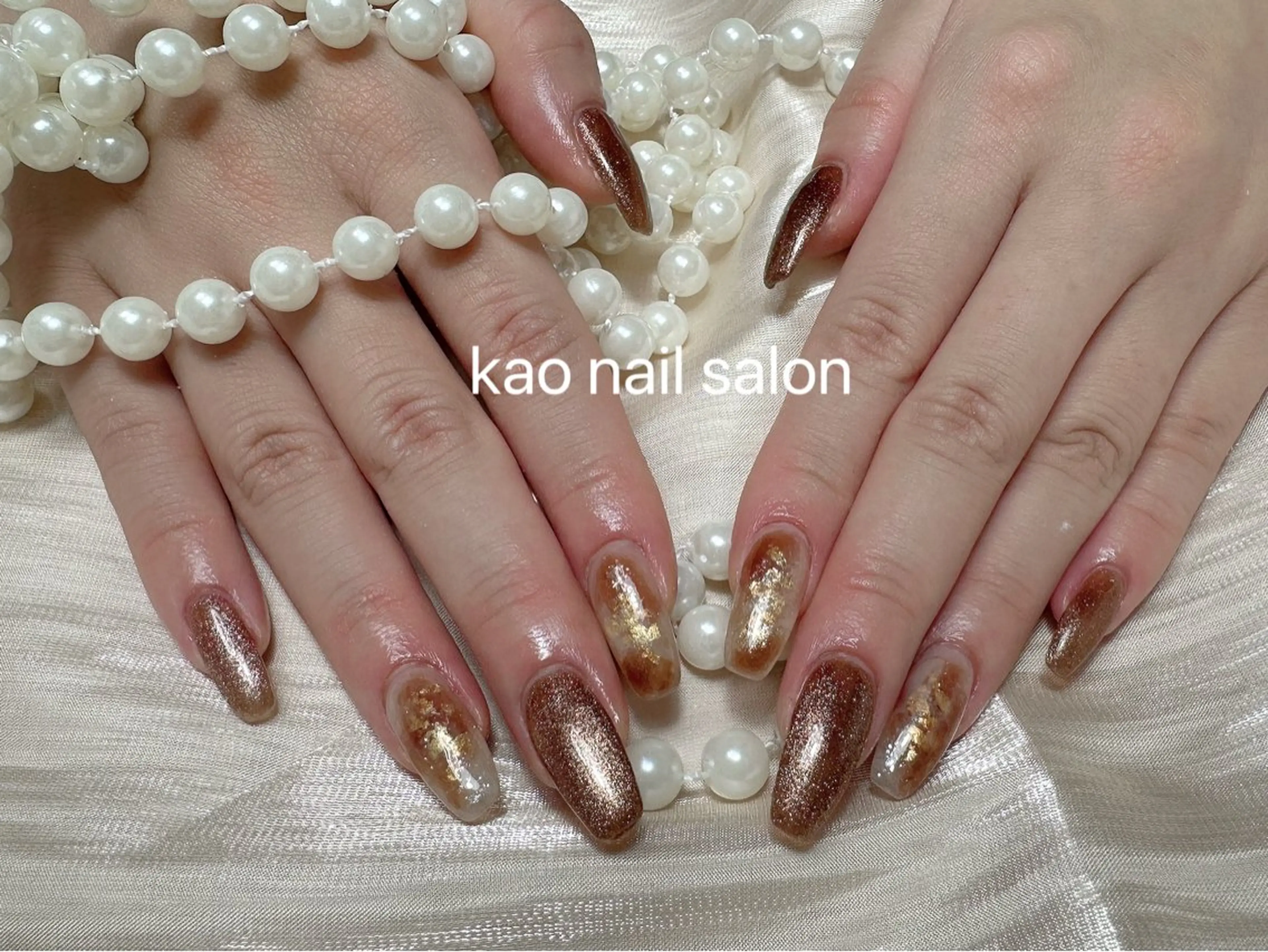 ネイル ハンドネイル kao nail マグネット/長さだしのネイルデザイン
