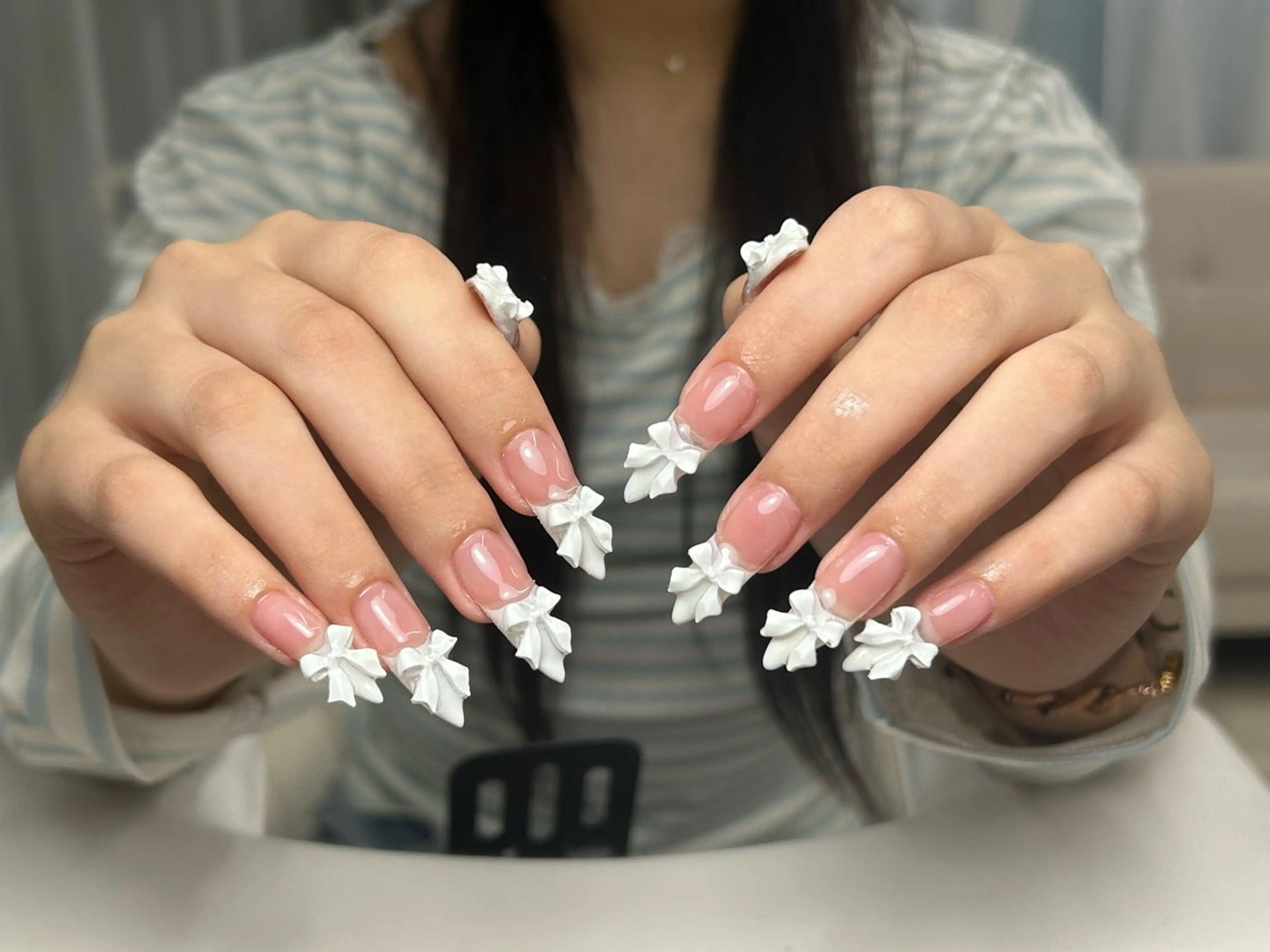 ロング ハンドネイル 28nails. 宮崎のネイルデザイン