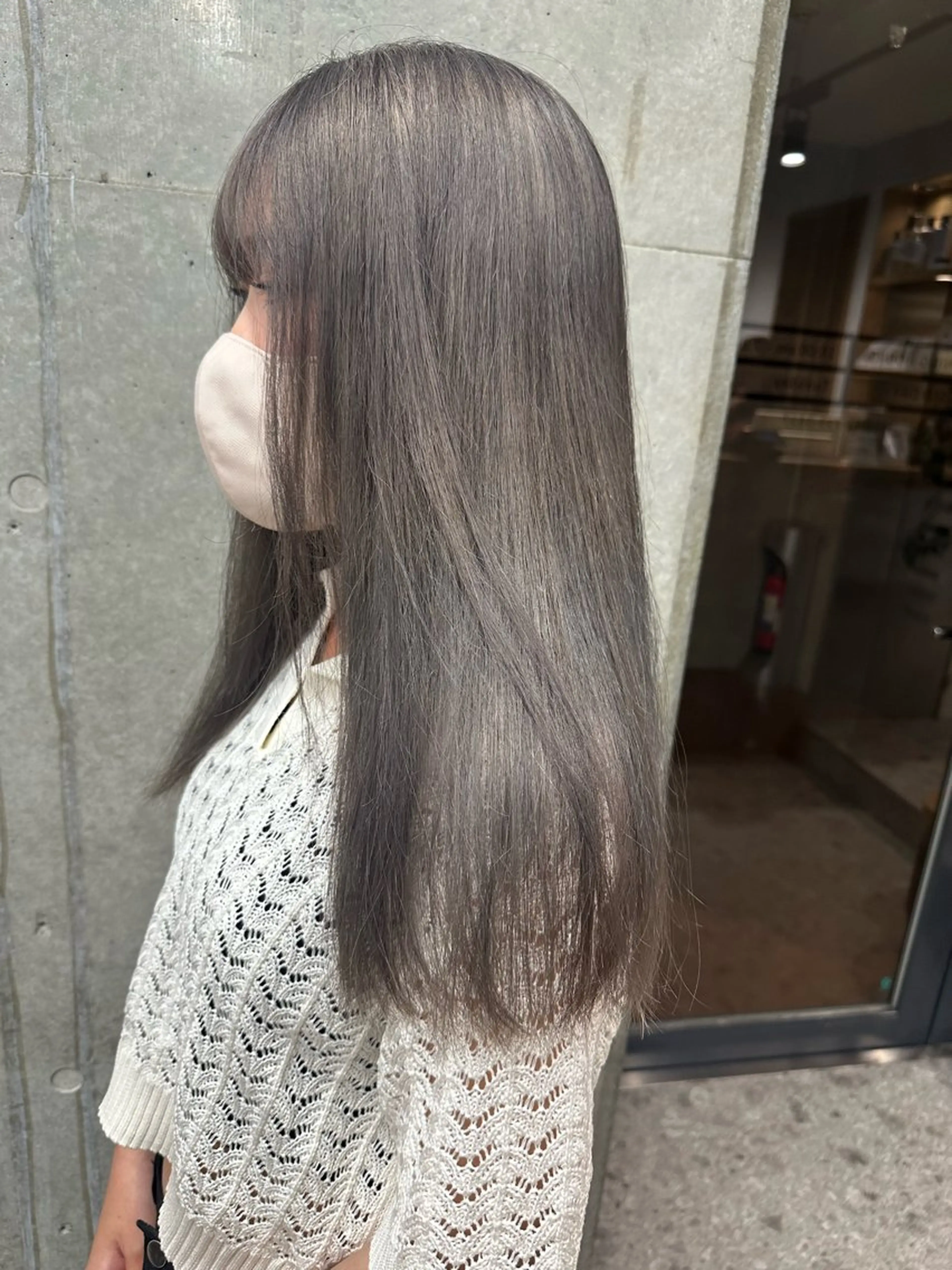 ミディアム ヘアカラー ︎🤎W color MIYU‎🤎のヘアスタイル