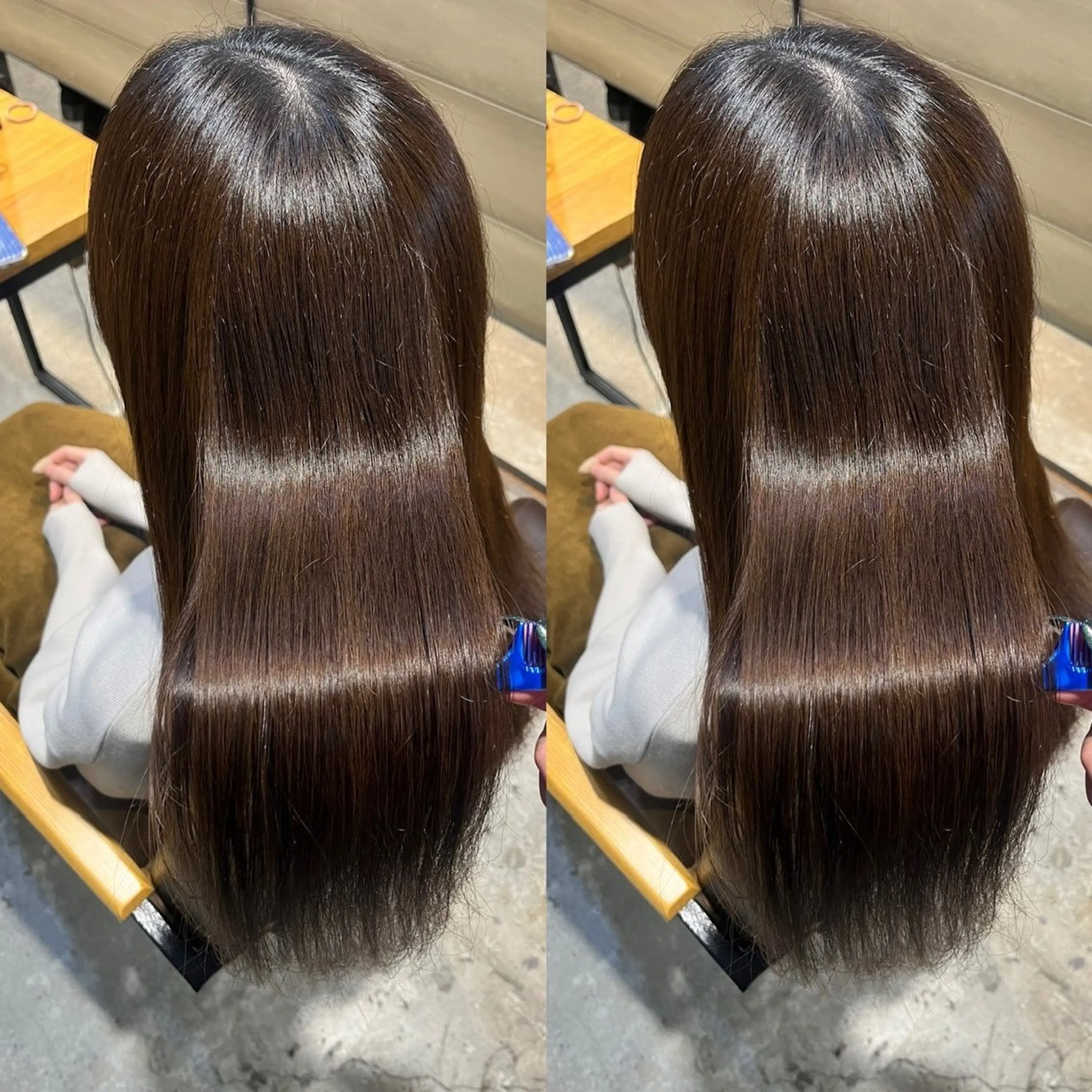 ロング カラー ブリーチ 髪質改善 縮毛矯正 トリートメント 酸性ストレート カット ヘアカラー トリートメント 髪の整形/髪質改善 🌱暗髪/だいすけのヘアスタイル