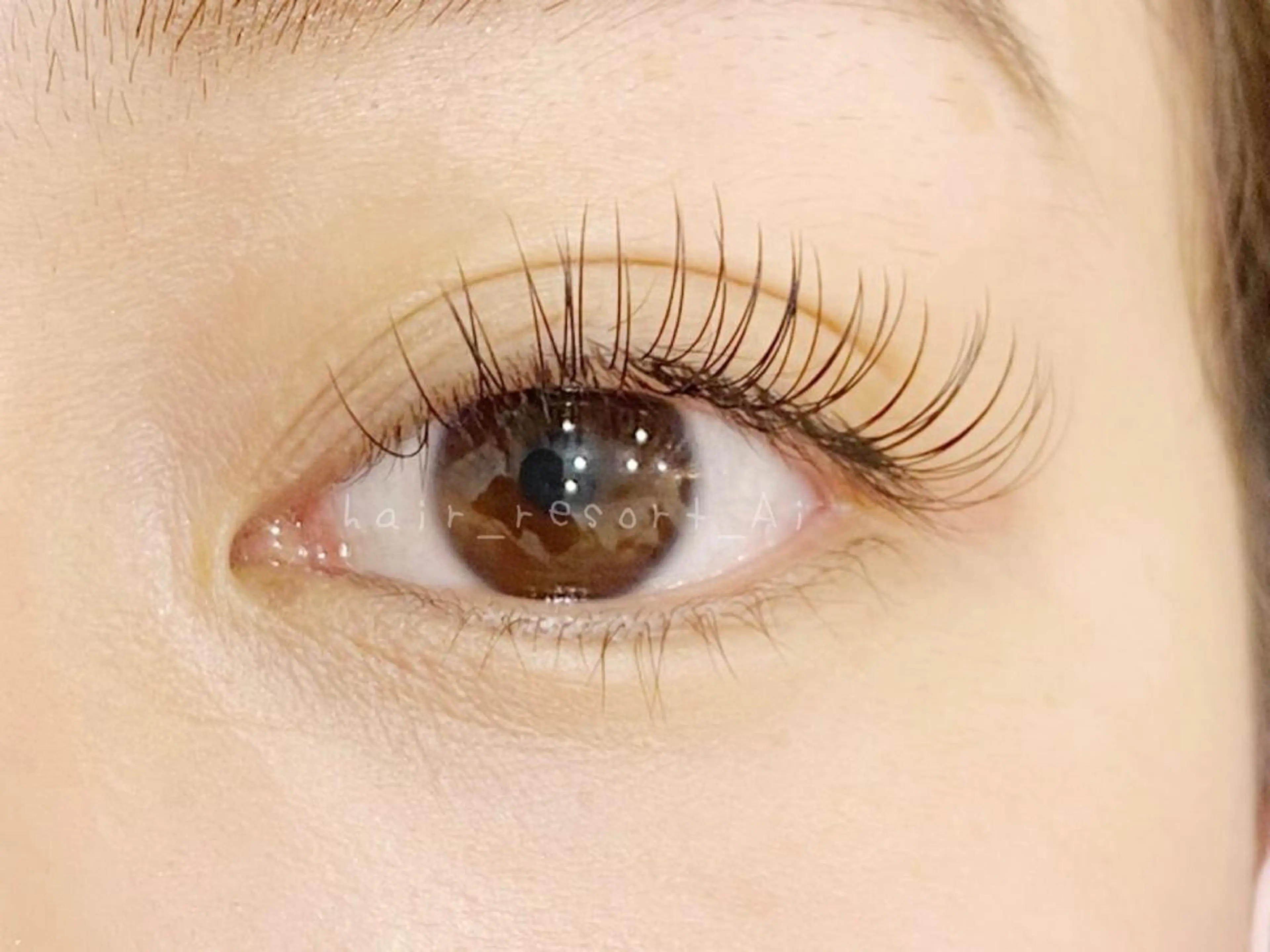 マツエク・マツパ Dカール フラットラッシュ マツエク RIFARE代々木 北井のマツエク・マツパデザイン