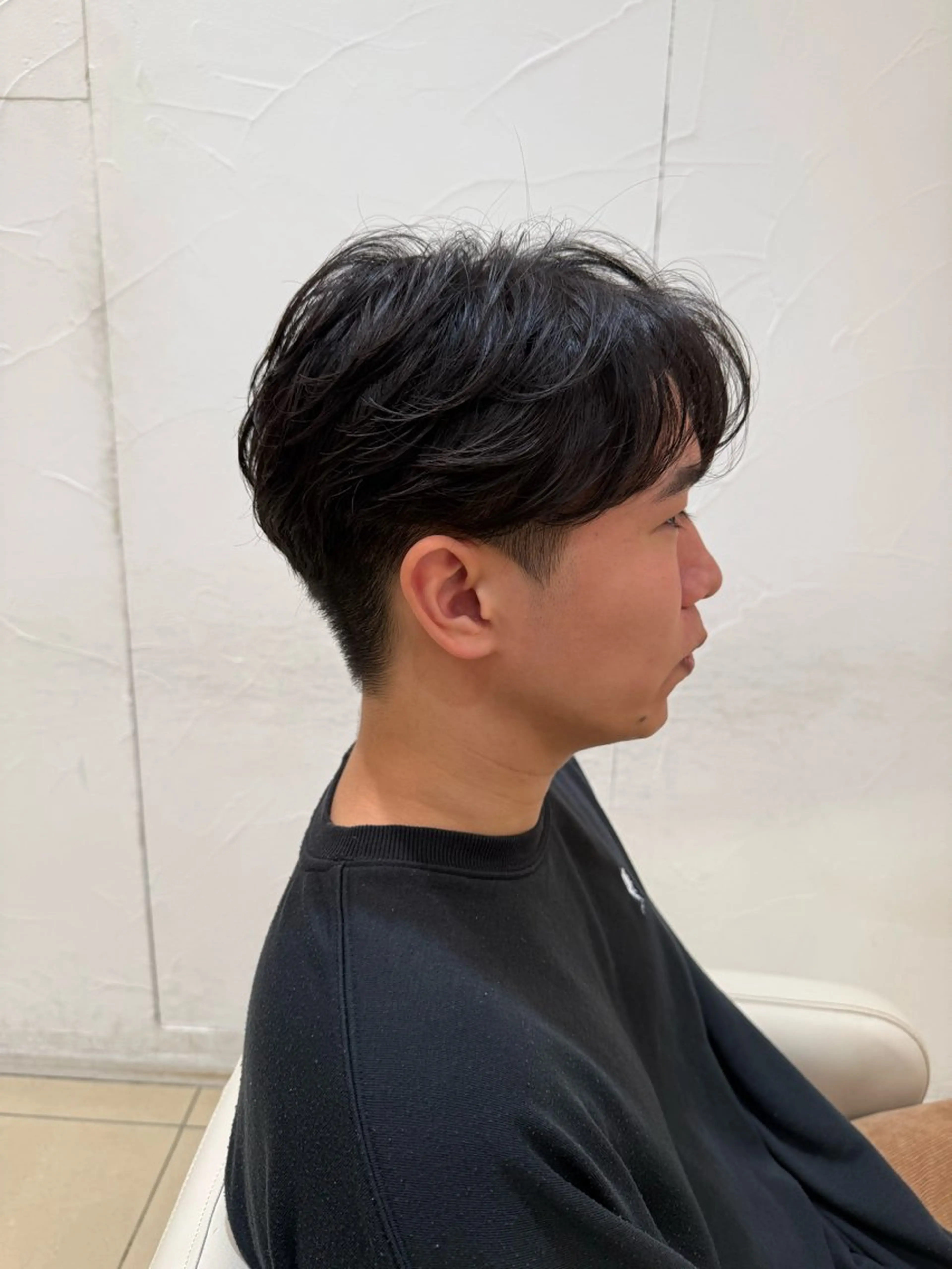 ショート パーマ メンズ カット パーマ トリートメント メンズ特化型美容師 栗山勇人のヘアスタイル