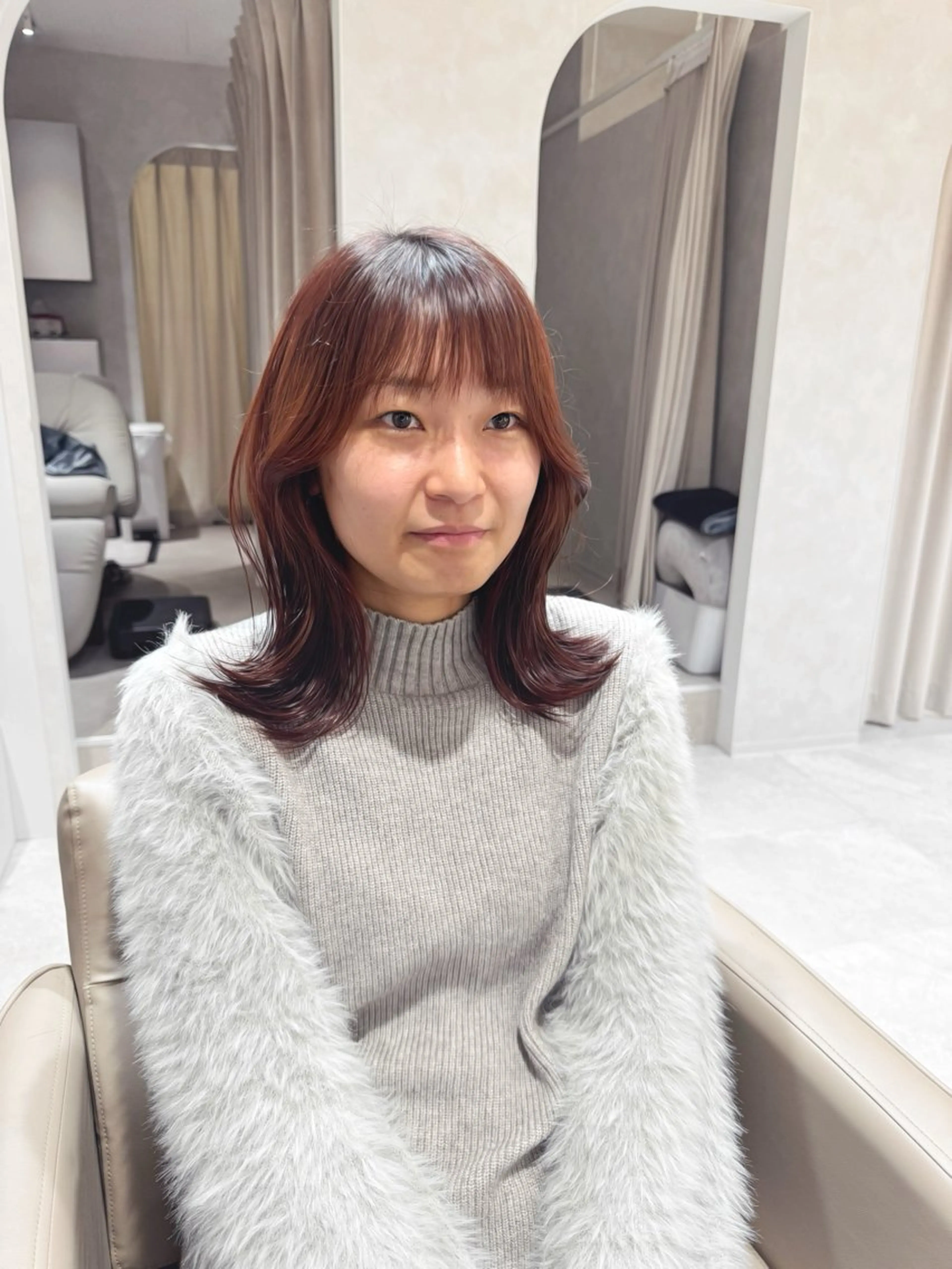 ミディアム 艶レイヤー🍊 加藤隆也のヘアスタイル