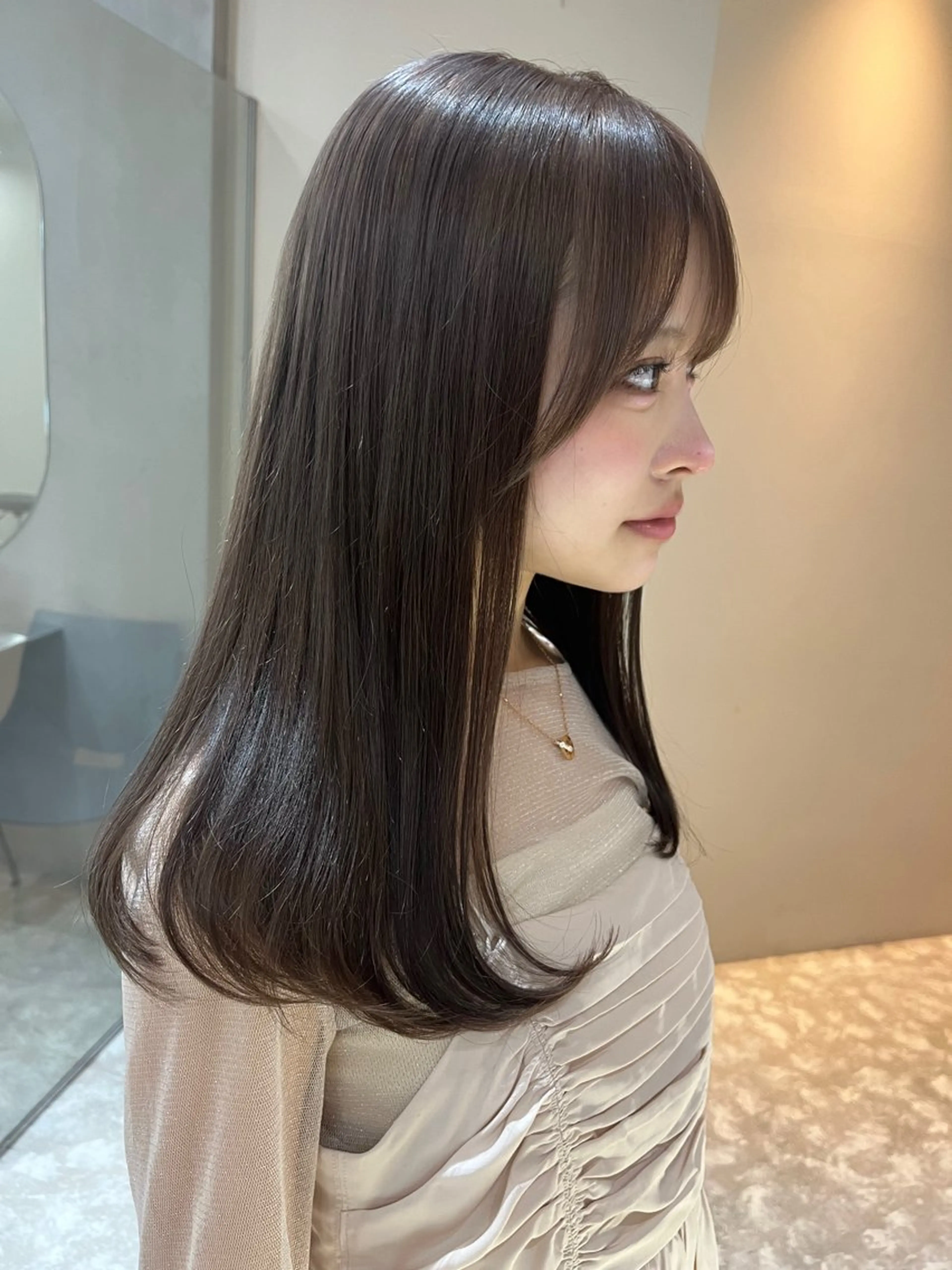 ロング カラー カット ヘアカラー Zina茶屋町店🎀 ayanoのヘアスタイル