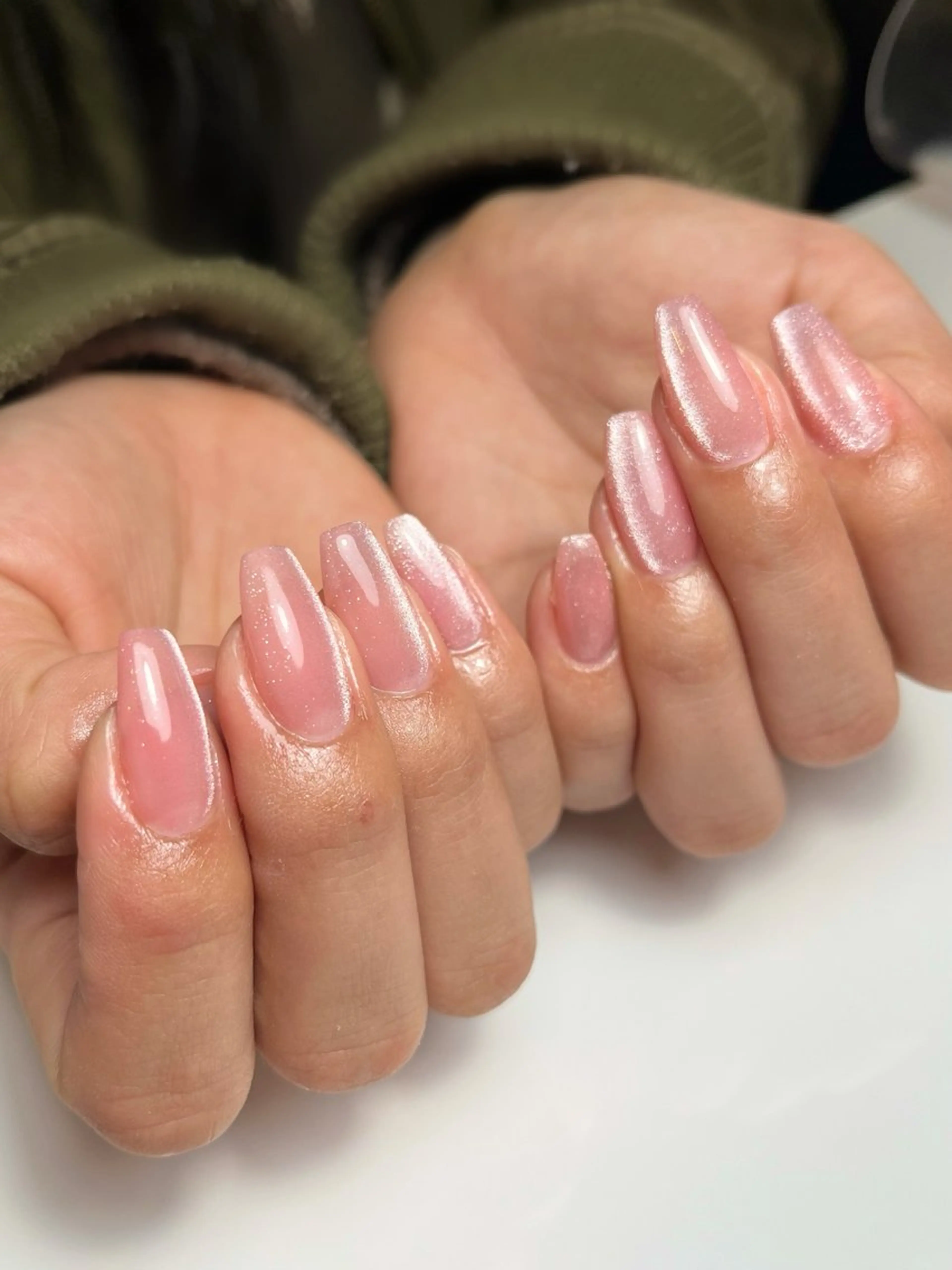 ネイル 桜ネイル マグネットネイル ピンク 春ネイル ハンドネイル ballie／小野原 なつみのネイルデザイン