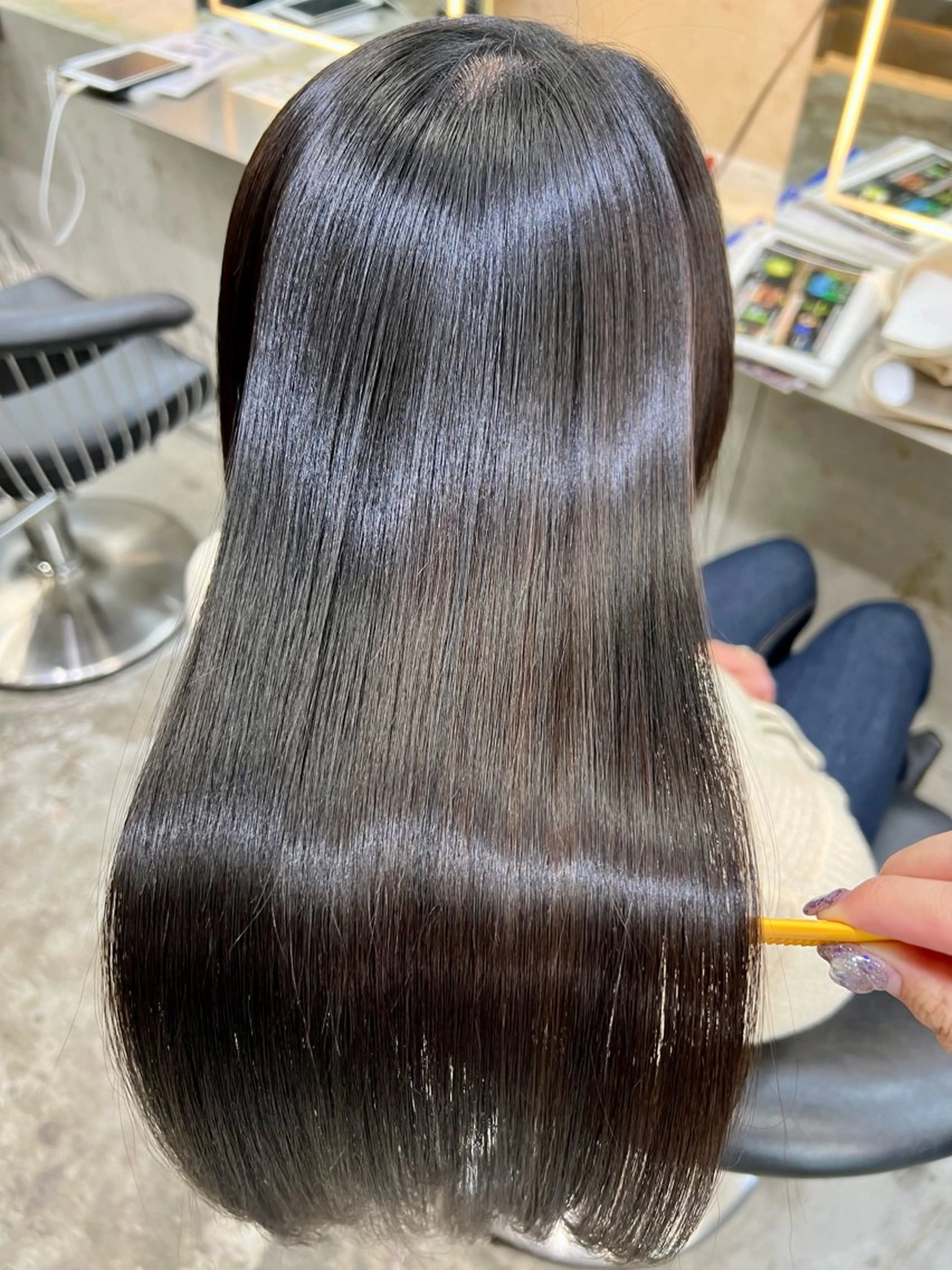 セミロング カット 縮毛矯正 トリートメント 髪質改善/ボブ/ レイヤー❣️yuiのヘアスタイル