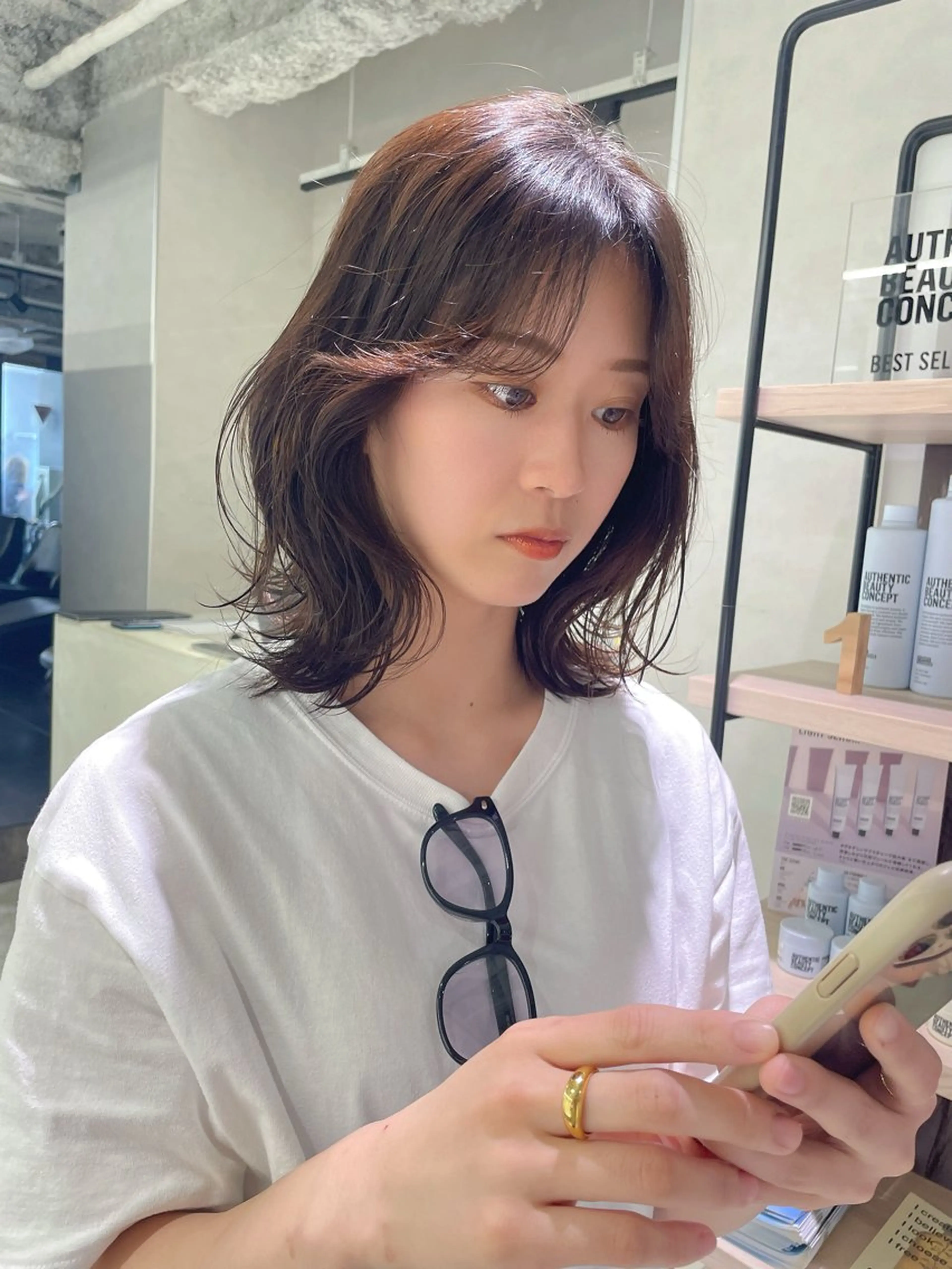 ミディアム 【店長】原田 貢太郎のヘアスタイル