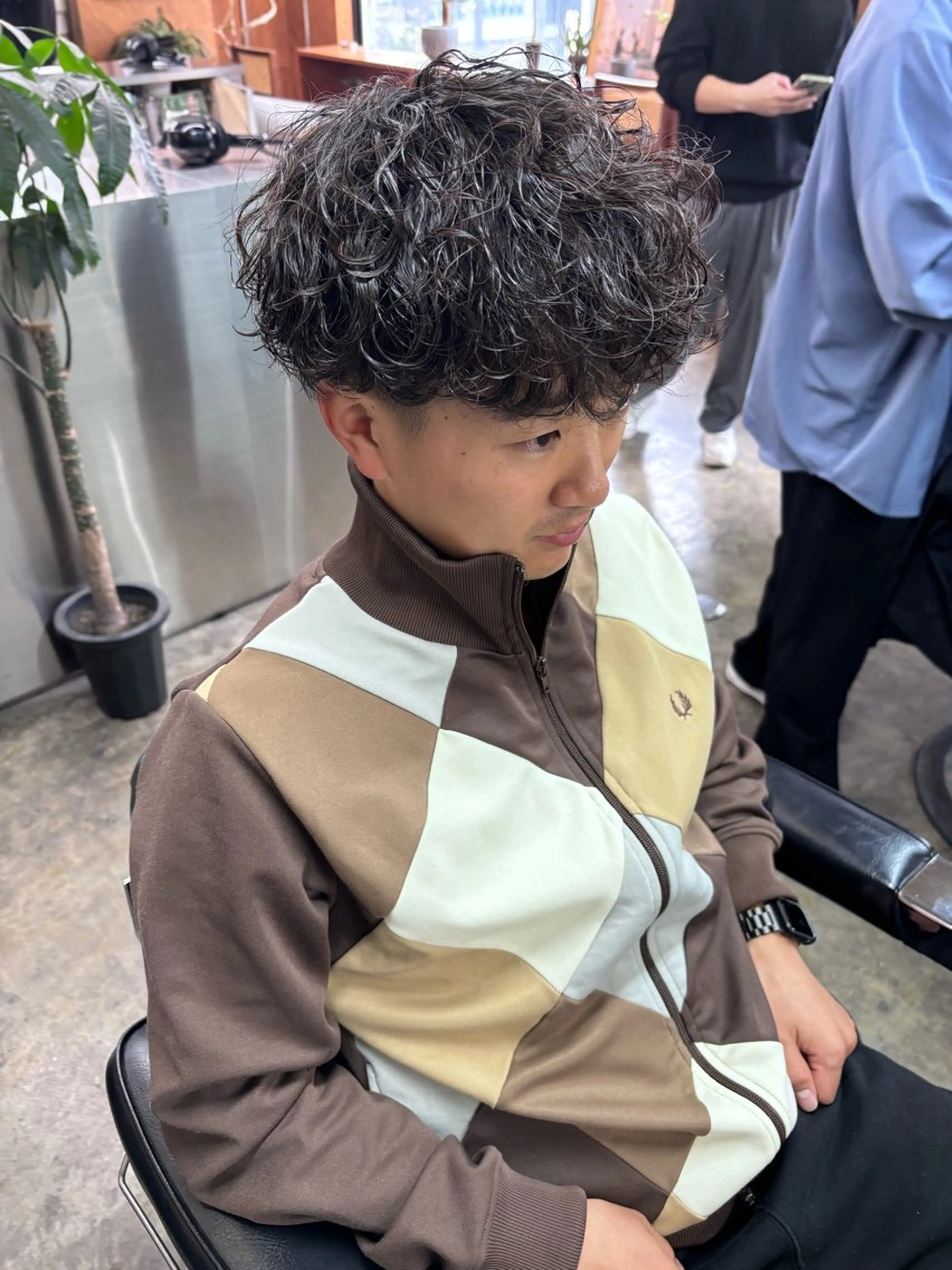 パーマ メンズ カット パーマ トリートメント 土岐 仁/メンズ専門 パーマ特化美容師🔥のヘアスタイル