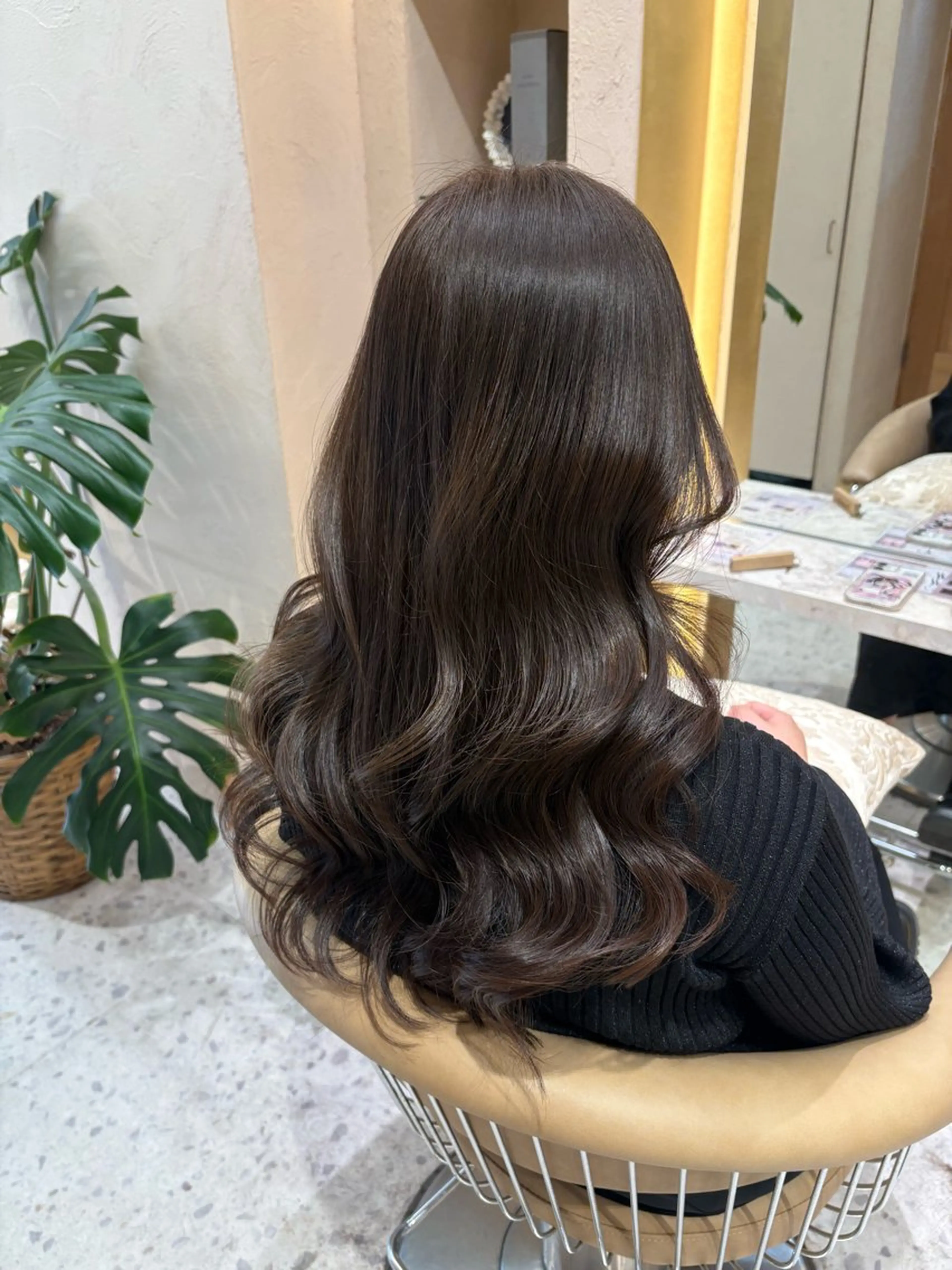ロング カット ヘアカラー Kanami/韓国風 /艶カラーのヘアスタイル
